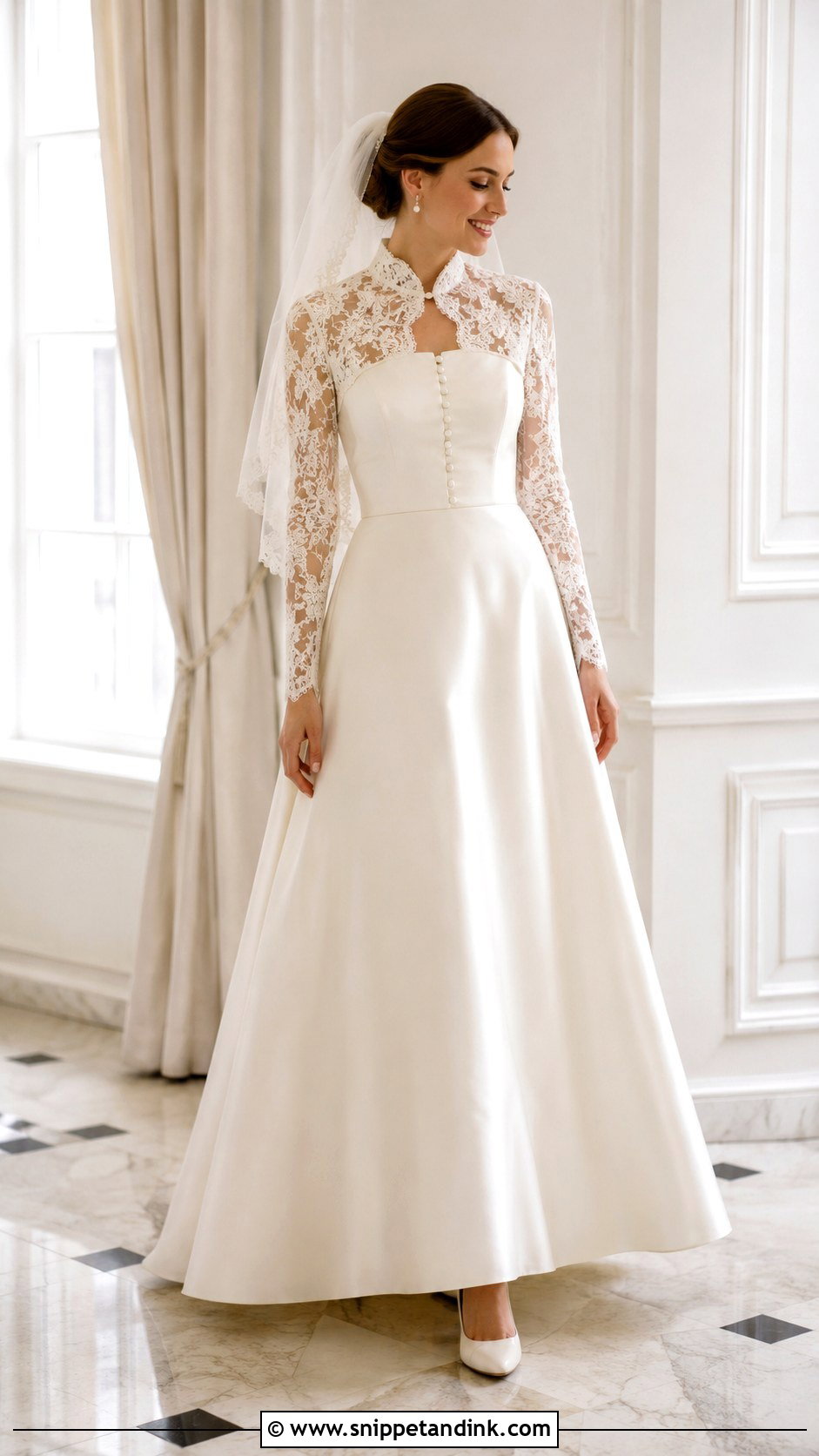 Detachable Bolero Christian Bridal Dress - Snippet and Ink - 20 Christian Bridal Dress Ideas