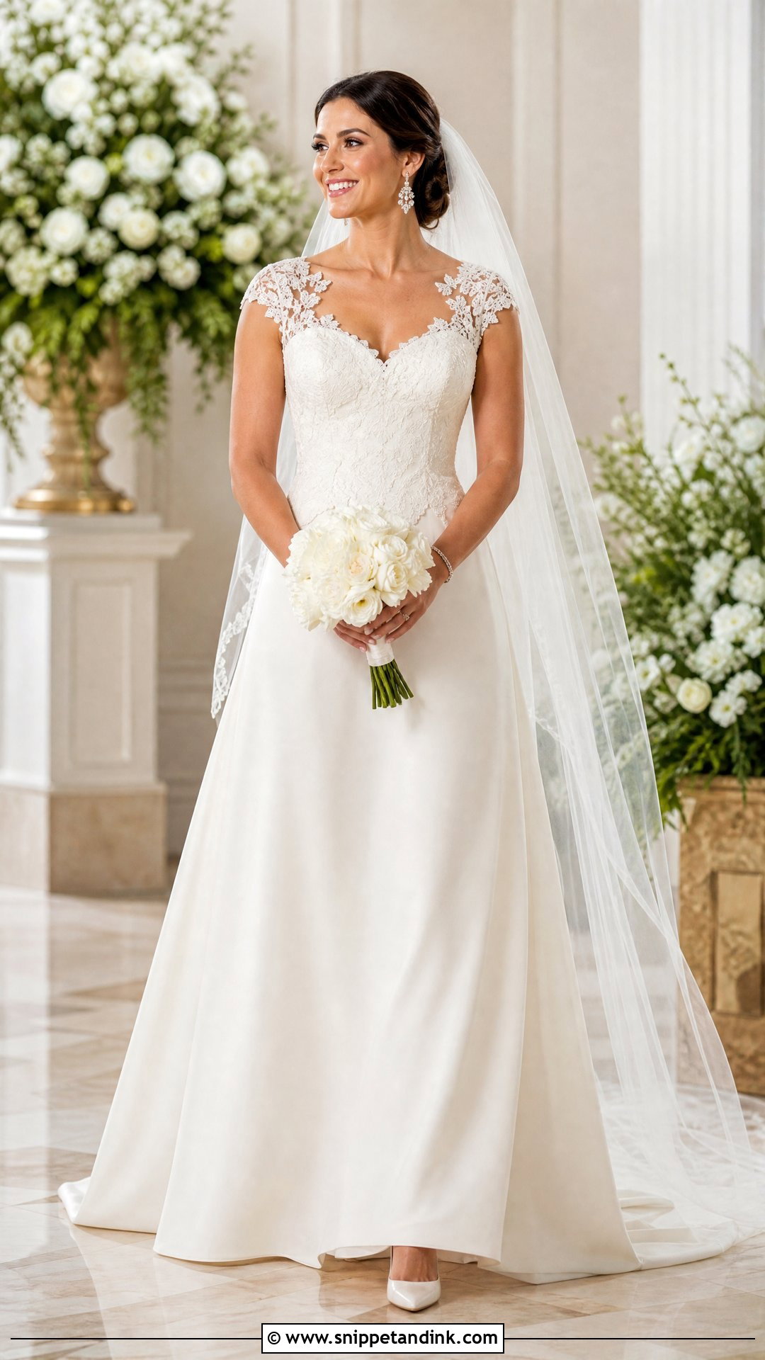 Detachable Cap Sleeve Wedding Dress - Snippet and Ink - 20 Wedding Dress Cap Sleeves