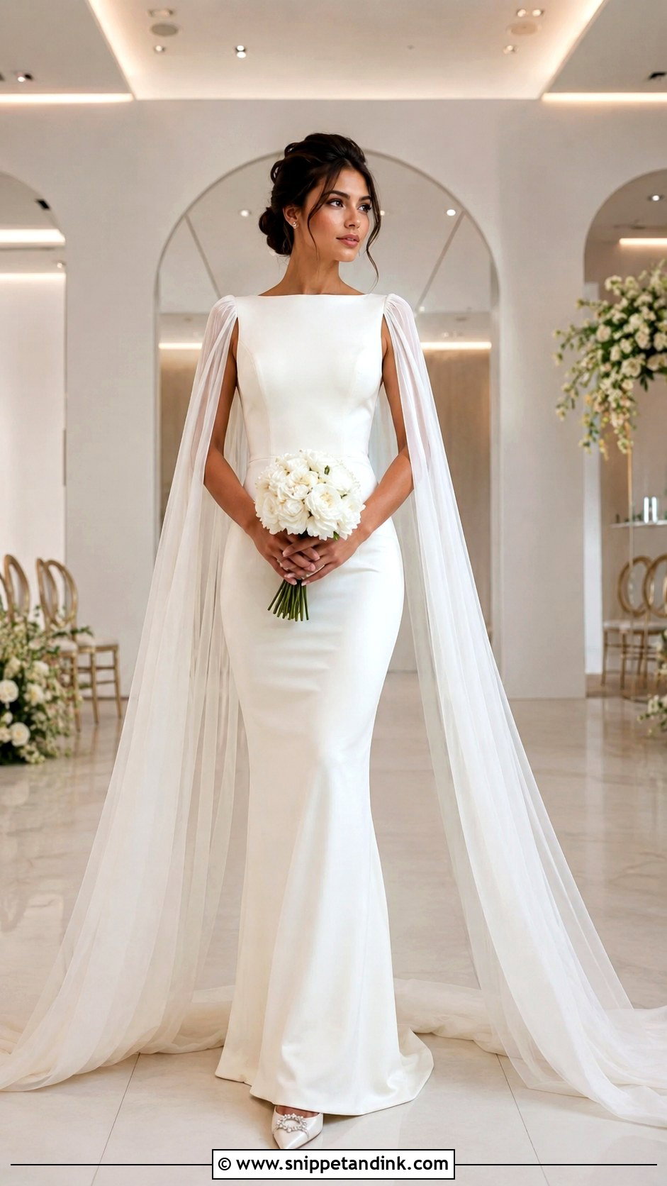 Detachable Cape Wedding Dress - Snippet and Ink - 20 Wedding Dress Details Ideas