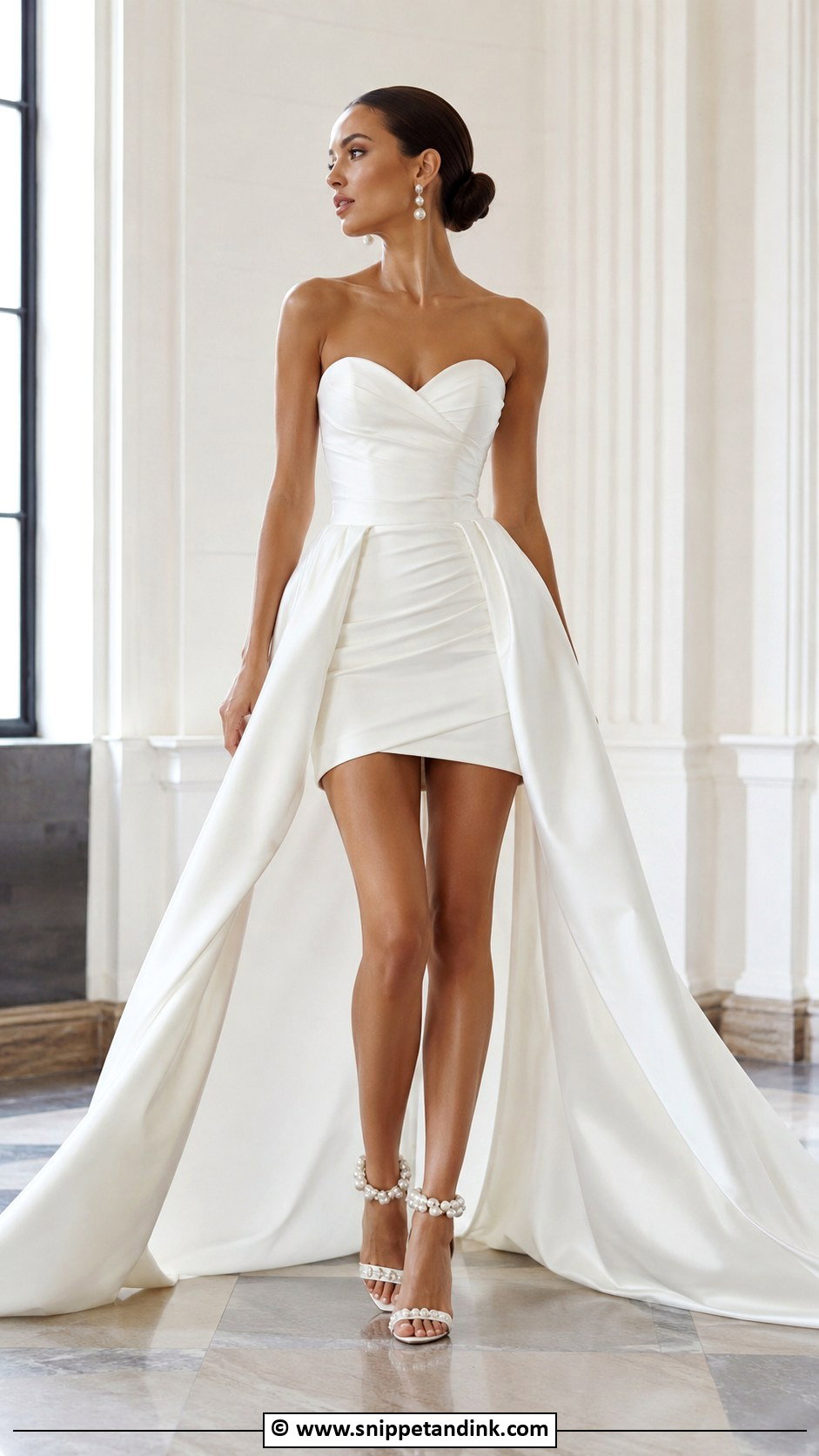 Detachable High Low Skirt Wedding Dress - Snippet and Ink - 30 Detachable Wedding Dress Ideas