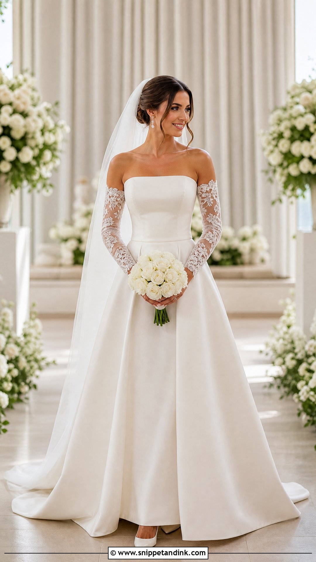 Detachable Long Sleeve Bridal Dress - Snippet and Ink - 20 Bridal Dress Long Sleeve Ideas