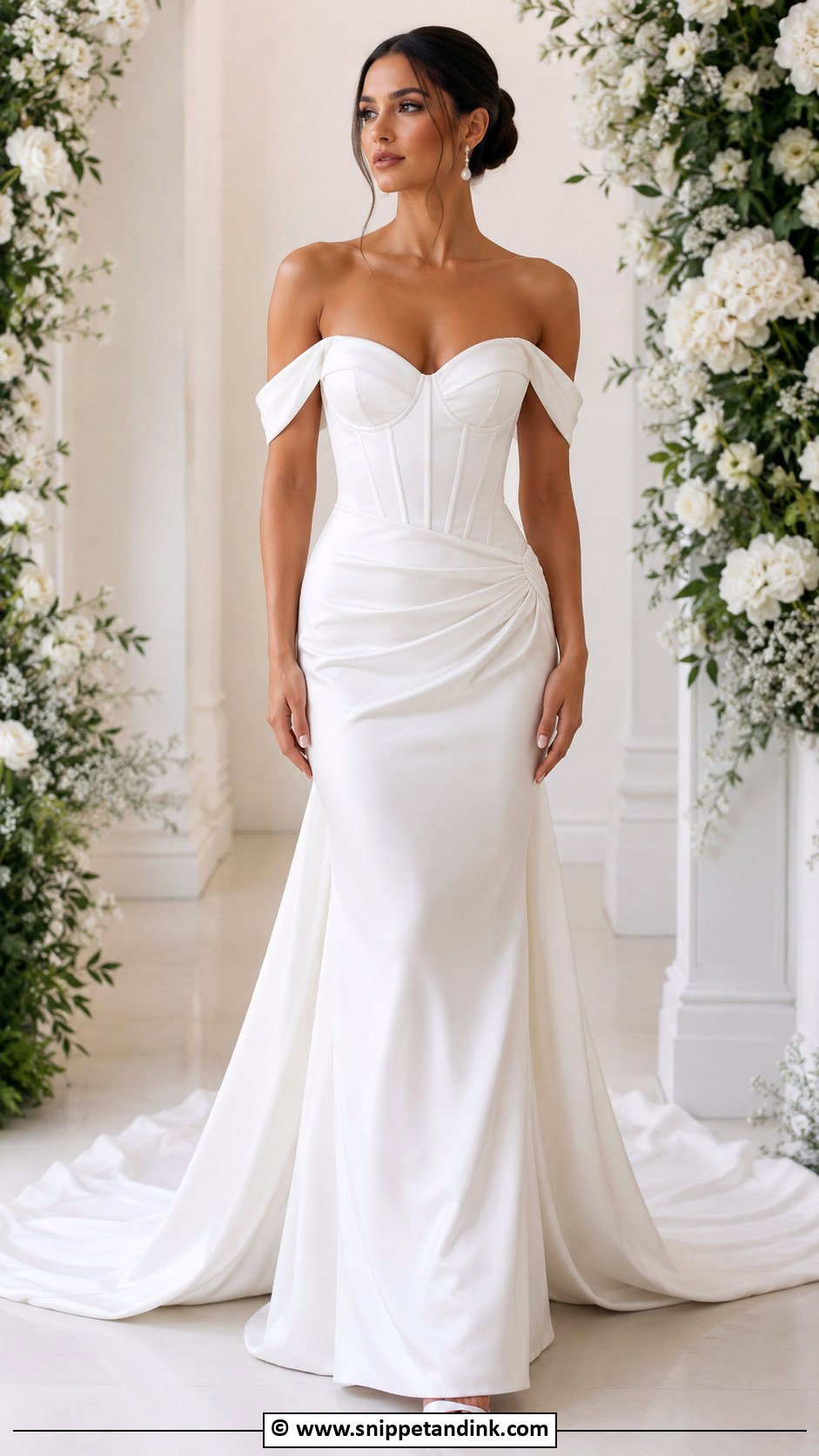 Detachable Off Shoulder Wedding Dress - Snippet and Ink - 30 Detachable Wedding Dress Ideas