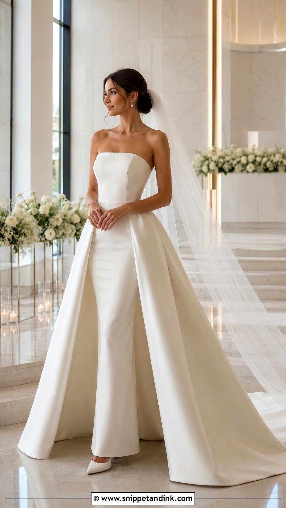 Detachable Overskirt Architectural Wedding Dress - Snippet and Ink - 20 Architectural Wedding Dress Ideas