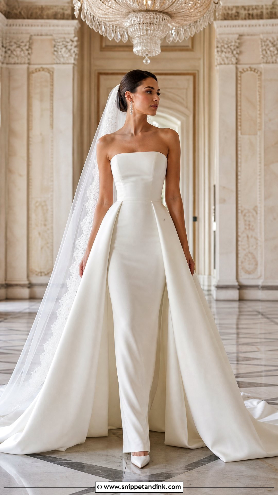 Detachable Overskirt Bridal Dress - Snippet and Ink - 20 Bridal Dresses Ideas