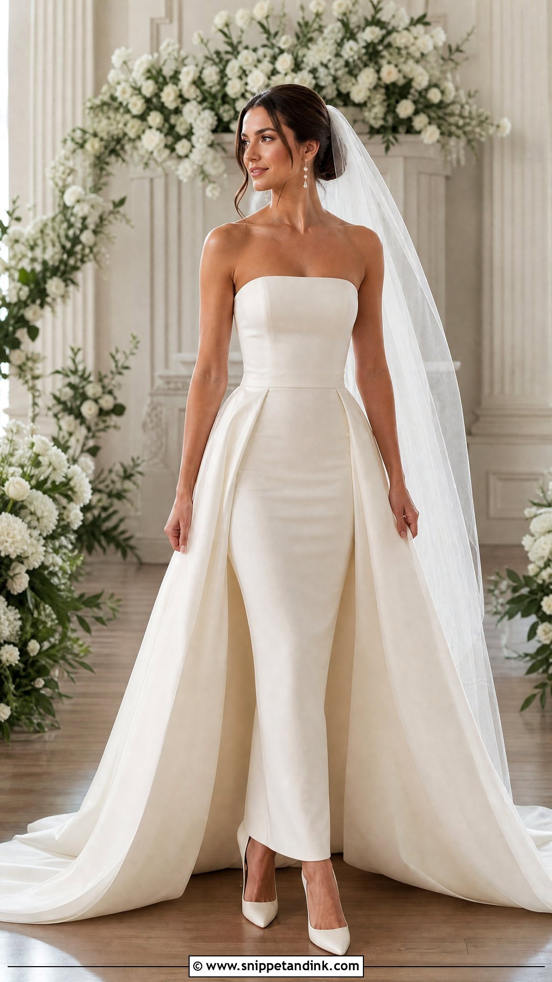 Detachable Overskirt Bridal Dress - Snippet and Ink - 20 Latest Bridal Dress Design Ideas