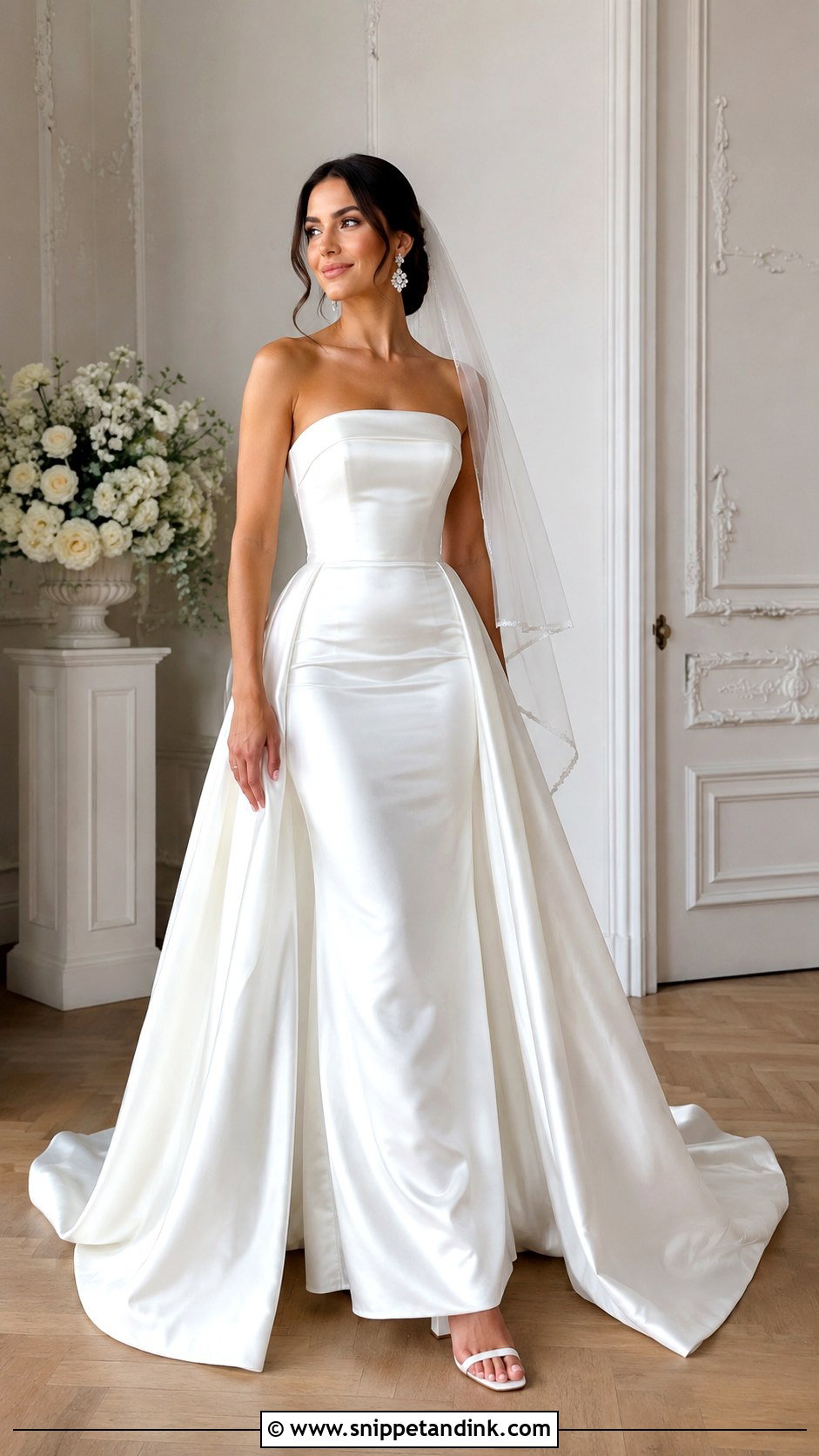 Detachable Overskirt Bride Outfit - Snippet and Ink - 20 2024 Bride Ideas