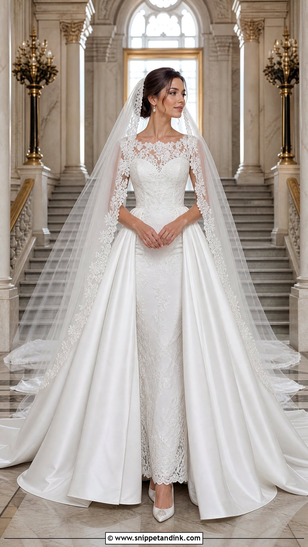 Detachable Overskirt Formal Bridal Dress - Snippet and Ink - 20 Formal Bridal Dress Ideas