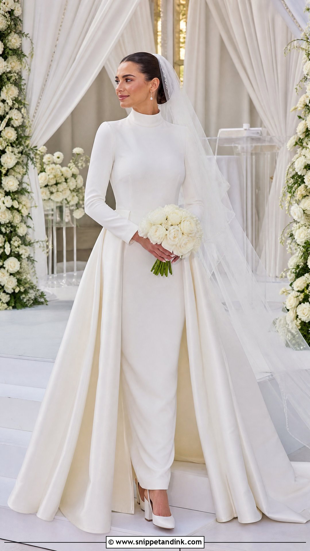 Detachable Overskirt Jewish Wedding Dress - Snippet and Ink - 25 Jewish Wedding Dress Ideas