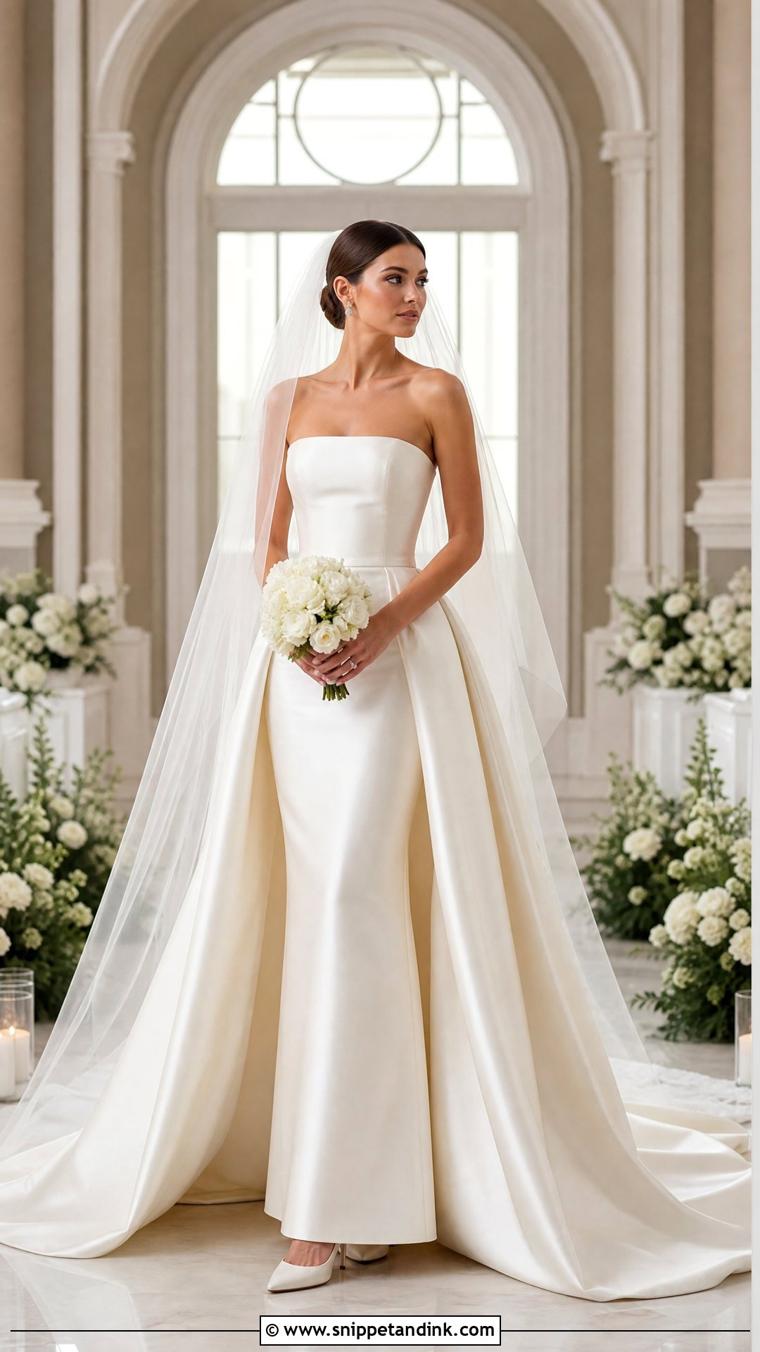 Detachable Overskirt Marriage Dress - Snippet and Ink - 20 Marriage Dresses