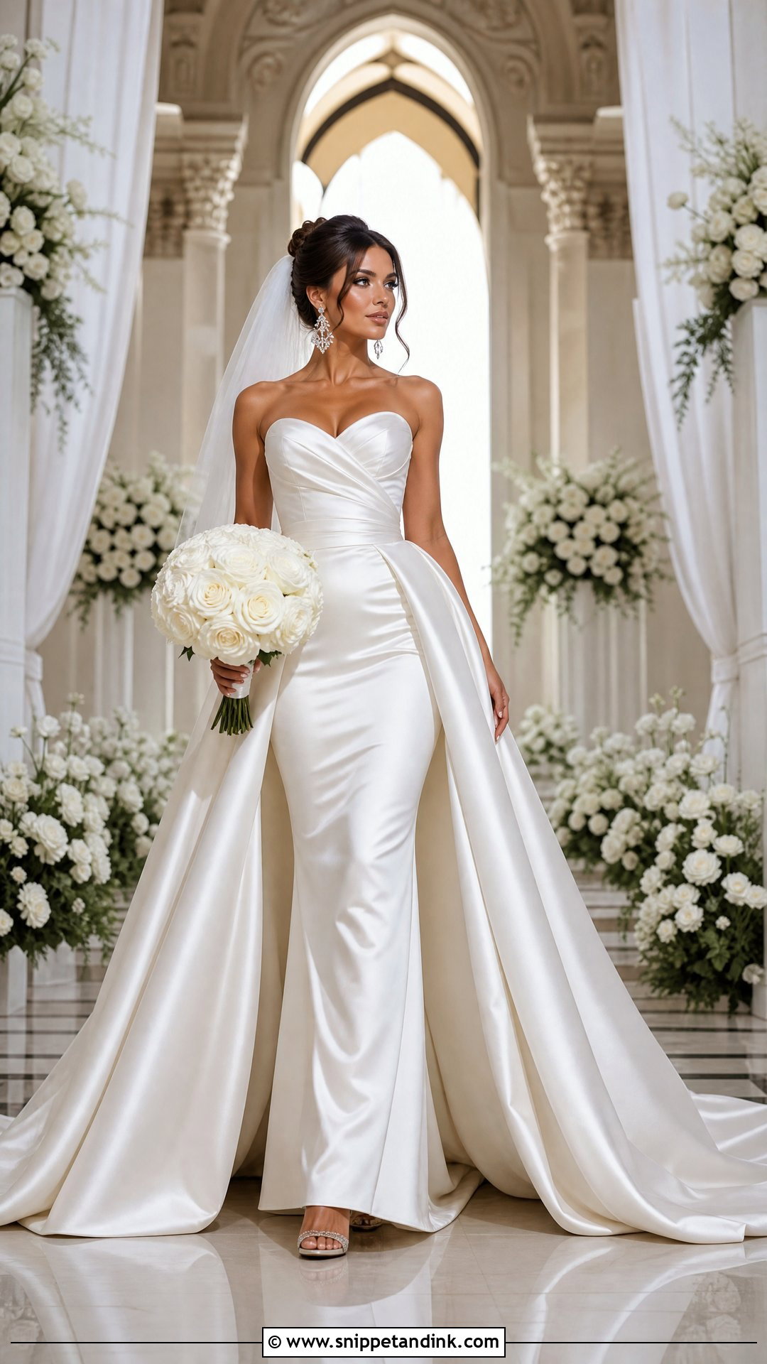 Detachable Overskirt Mermaid Wedding Dress - Snippet and Ink - 20 Dream Wedding Dresses Mermaid