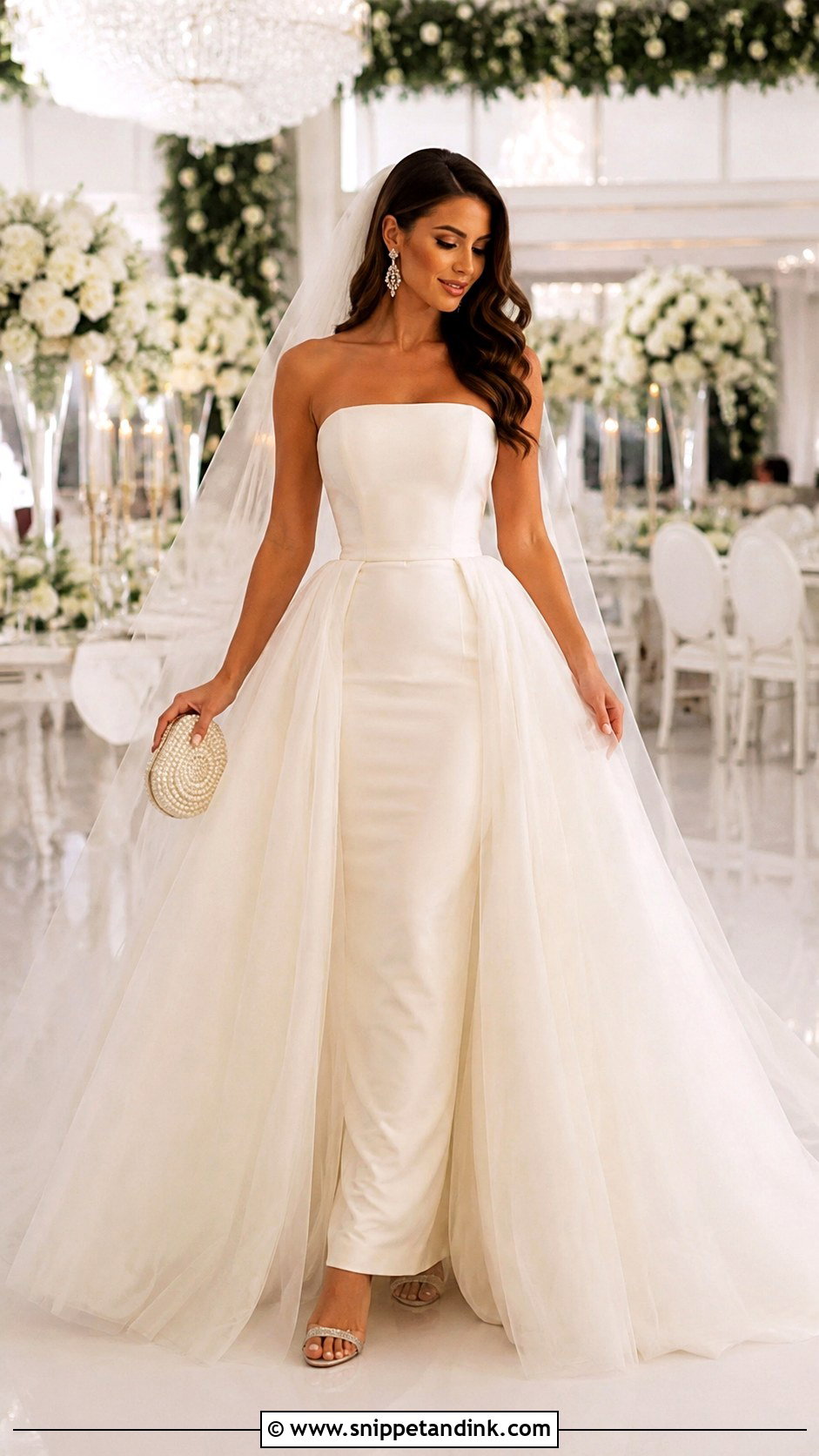 Detachable Overskirt Princess Wedding Dress - Snippet and Ink - 20 Big Poofy Princesses Wedding Dresses