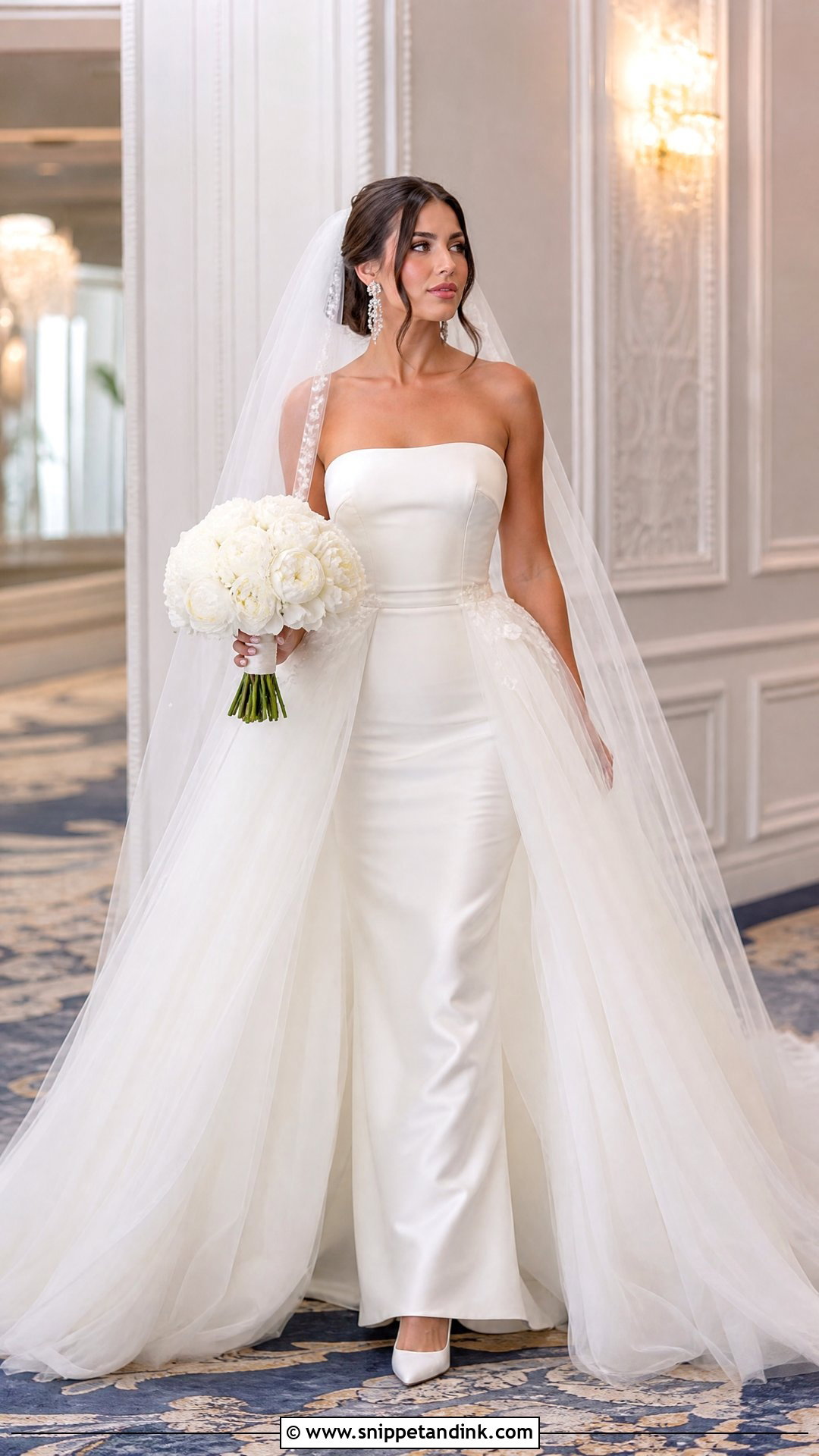 Detachable Overskirt Princess Wedding Dress - Snippet and Ink - 20 Pretty Wedding Dresses Princesses