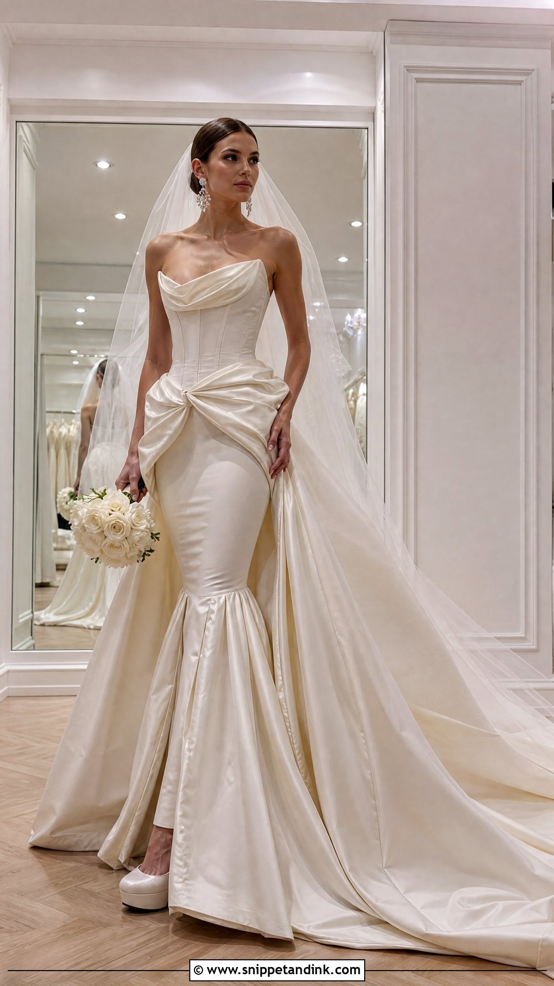 Detachable Overskirt Vivienne Westwood Mermaid Wedding Dress - Snippet and Ink - 20 Vivienne Westwood Wedding Dress Mermaid Ideas
