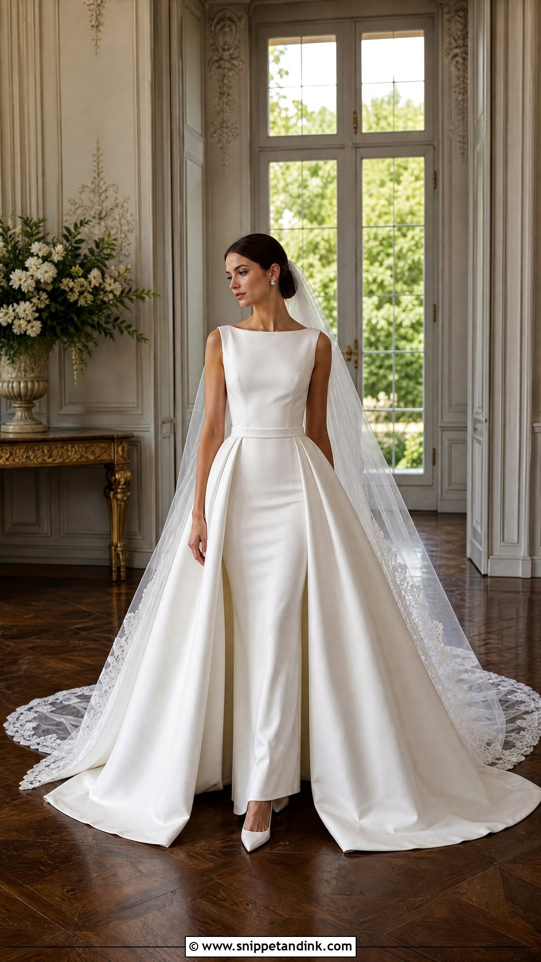 Detachable Overskirt Wedding Ceremony Dress - Snippet and Ink - 20 Wedding Ceremony Dress Ideas