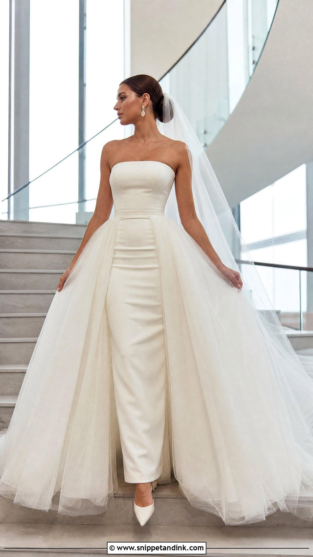 Detachable Overskirt Wedding Couture - Snippet and Ink - 20 Wedding Couture Ideas