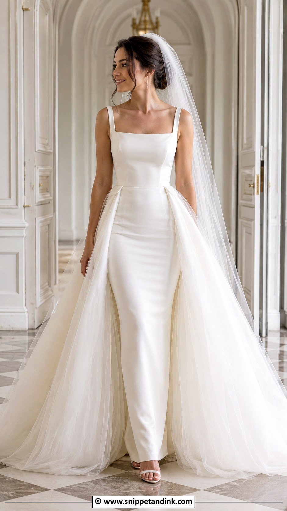 Detachable Overskirt Wedding Dress - Snippet and Ink - 35 My Wedding Dress Ideas