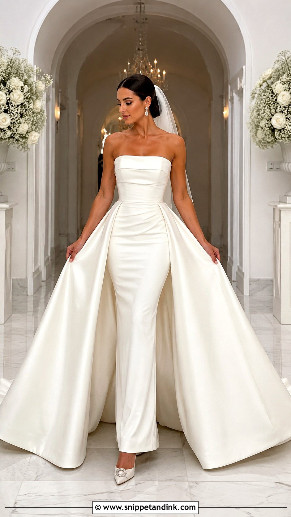 Detachable Overskirt Wedding Dress - Snippet and Ink - 30 Weddingdress Ideas