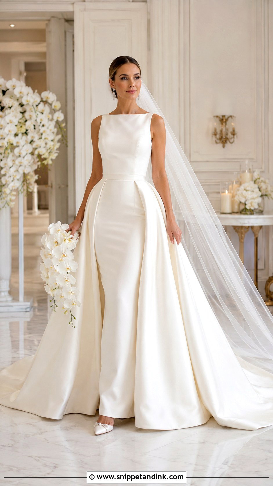 Detachable Overskirt Wedding Dress - Snippet and Ink - 20 Rich Wedding Dress Ideas