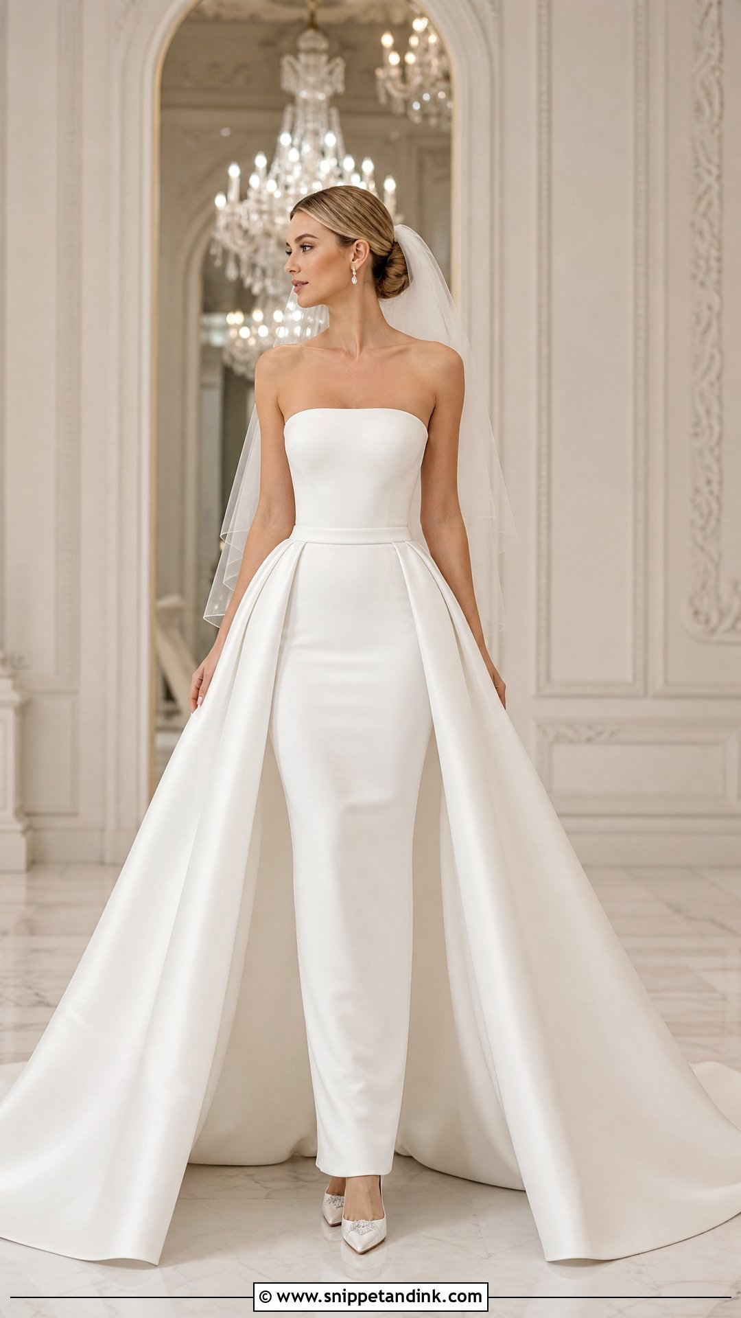 Detachable Overskirt Wedding Dress - Snippet and Ink - 25 Wedding Dresses 2026 Bride
