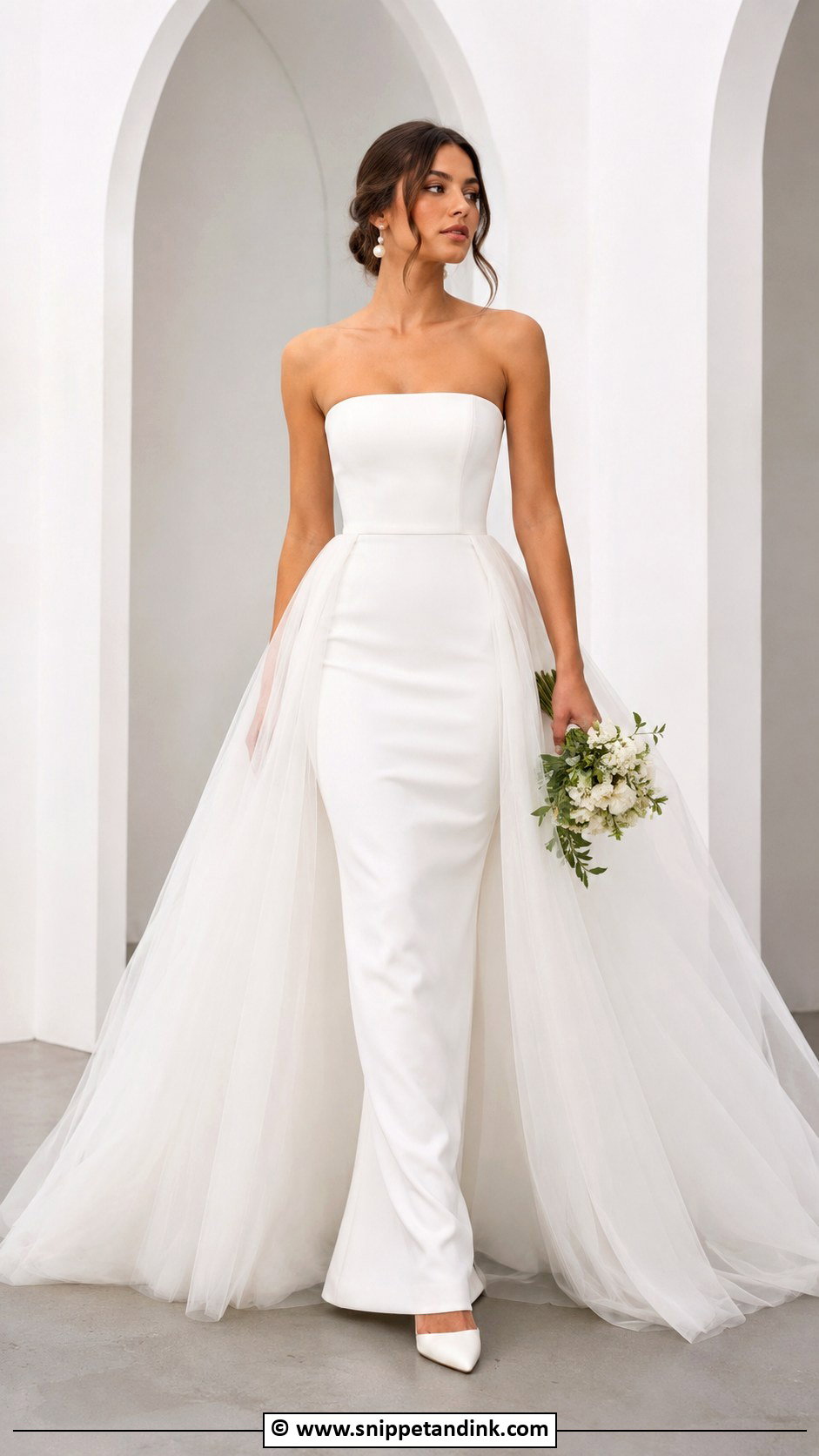 Detachable Overskirt Wedding Dress - Snippet and Ink - 30 Detachable Wedding Dress Ideas