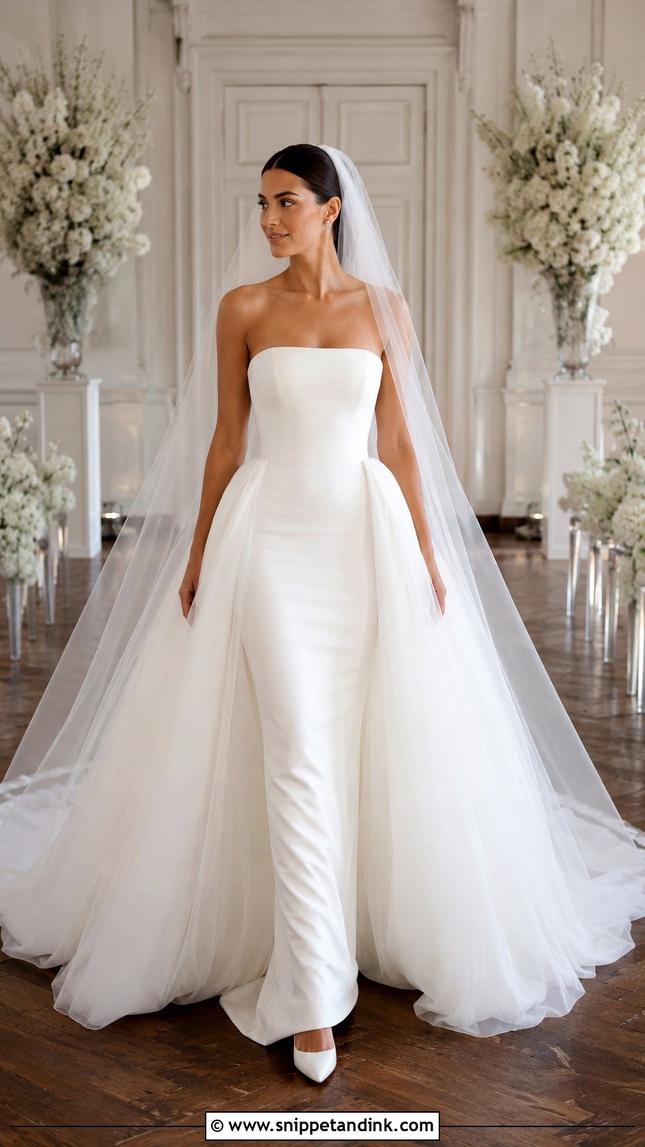 Detachable Overskirt Wedding Dress - Snippet and Ink - 20 Amazing Wedding Dress Ideas
