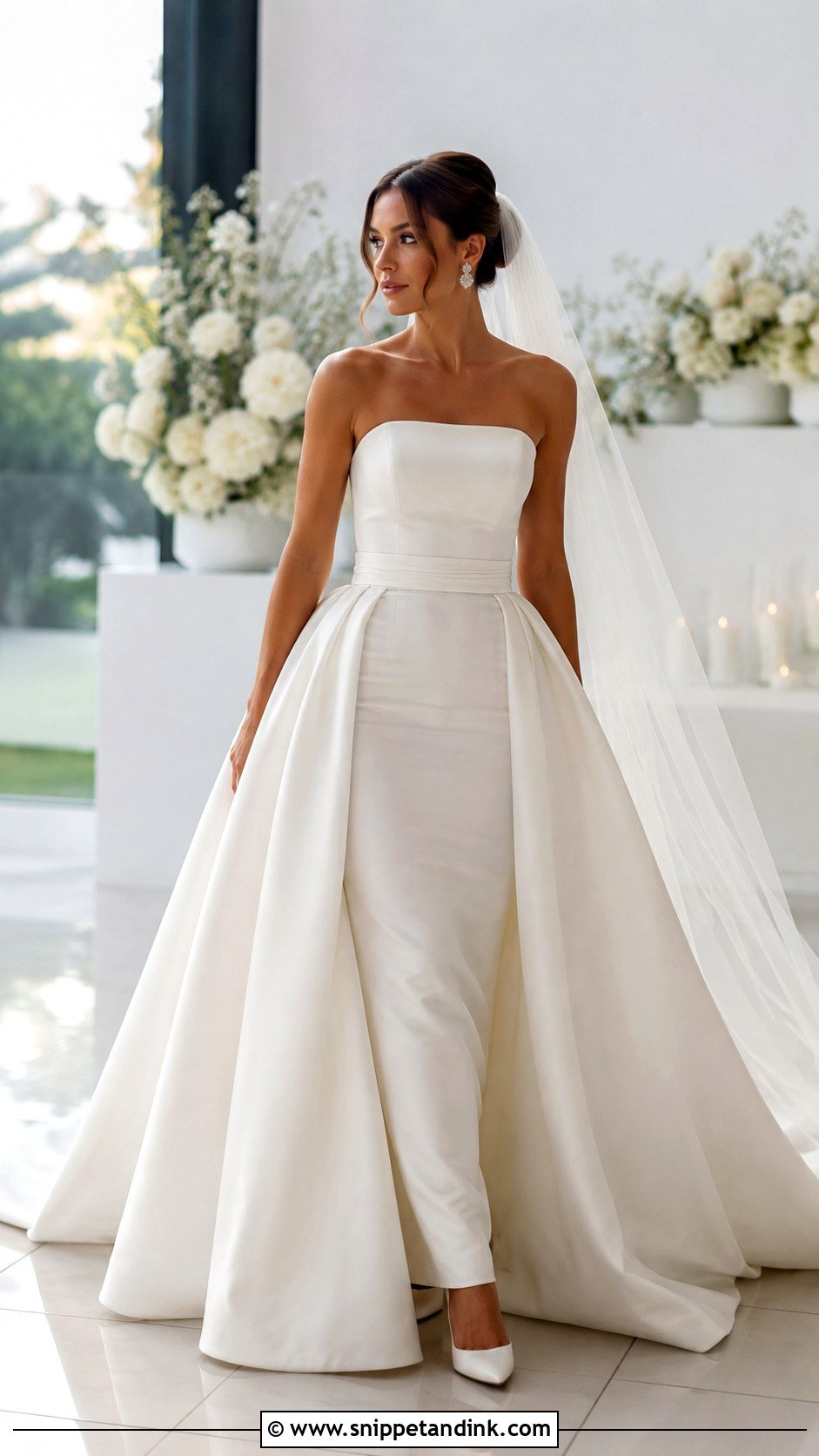 Detachable Overskirt Wedding Dress - Snippet and Ink - 20 Big Skirt Wedding Dress Ideas
