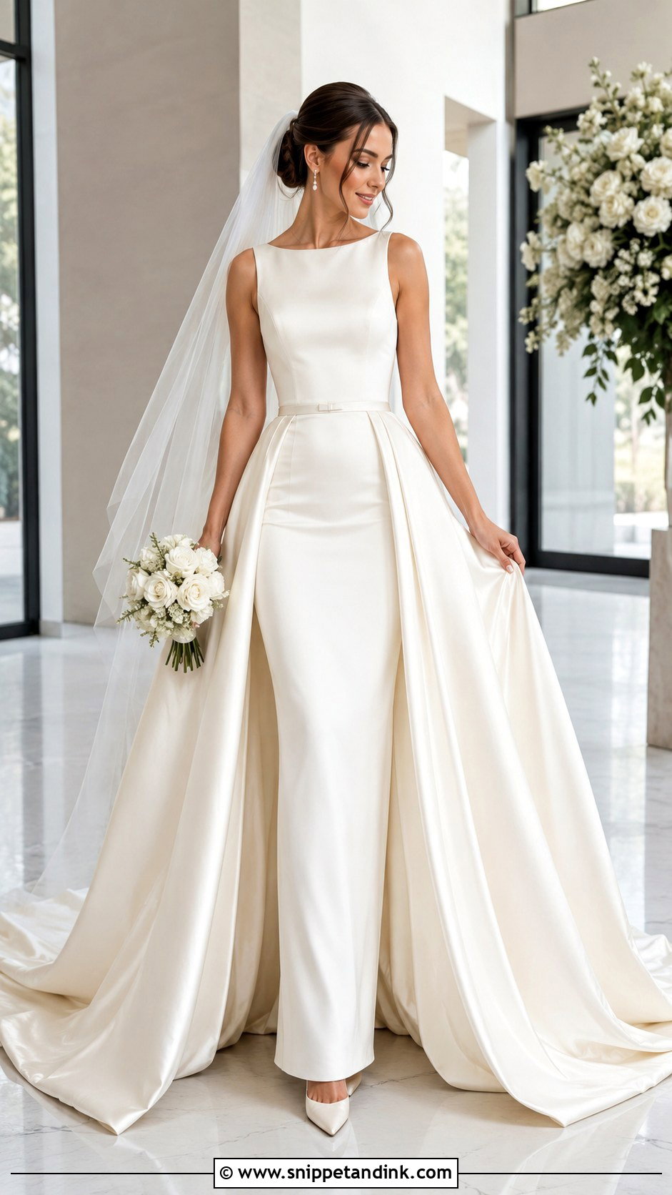 Detachable Overskirt Wedding Dress - Snippet and Ink - 20 Brides Wedding Dress Ideas