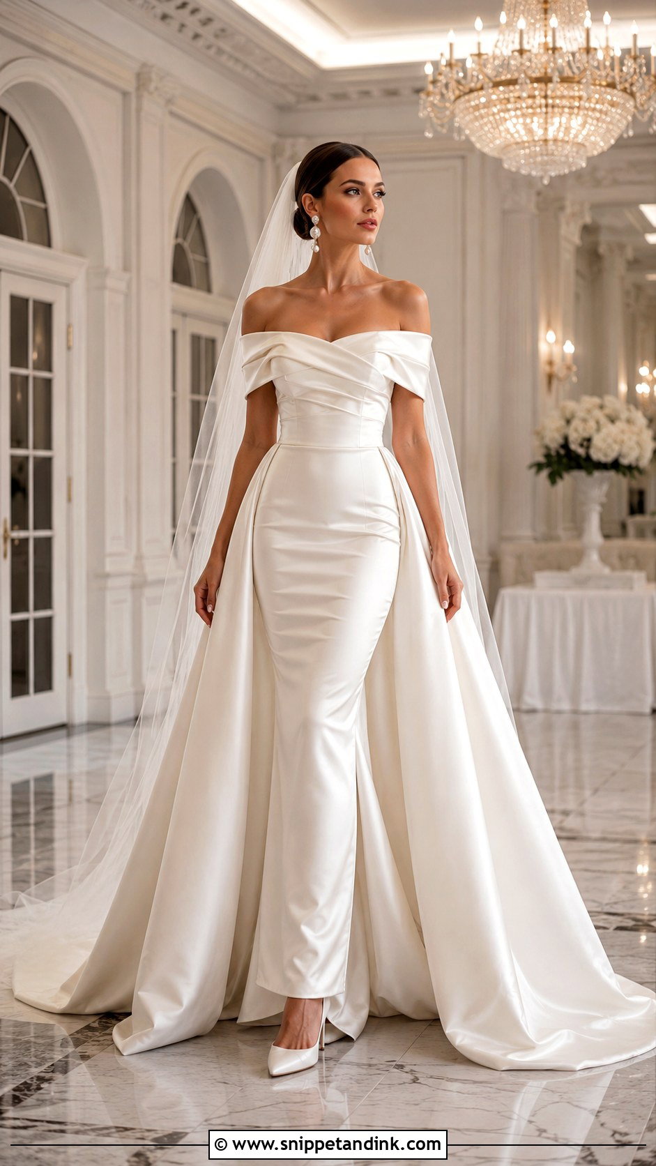 Detachable Overskirt Wedding Dress - Snippet and Ink - 20 Classy Wedding Dress Inspiration Ideas