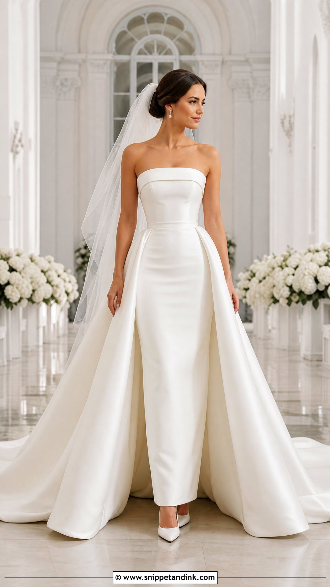 Detachable Overskirt Wedding Dress - Snippet and Ink - 20 Sew Wedding Dress Ideas