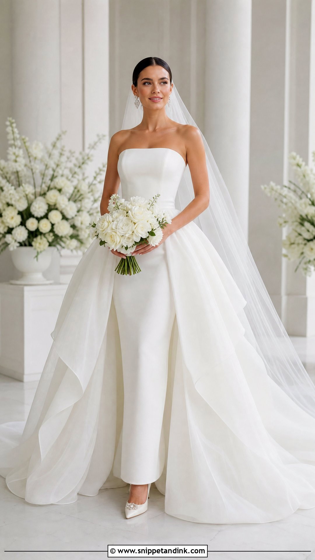 Detachable Overskirt Wedding Dress - Snippet and Ink - 20 Sewing Wedding Dress Ideas