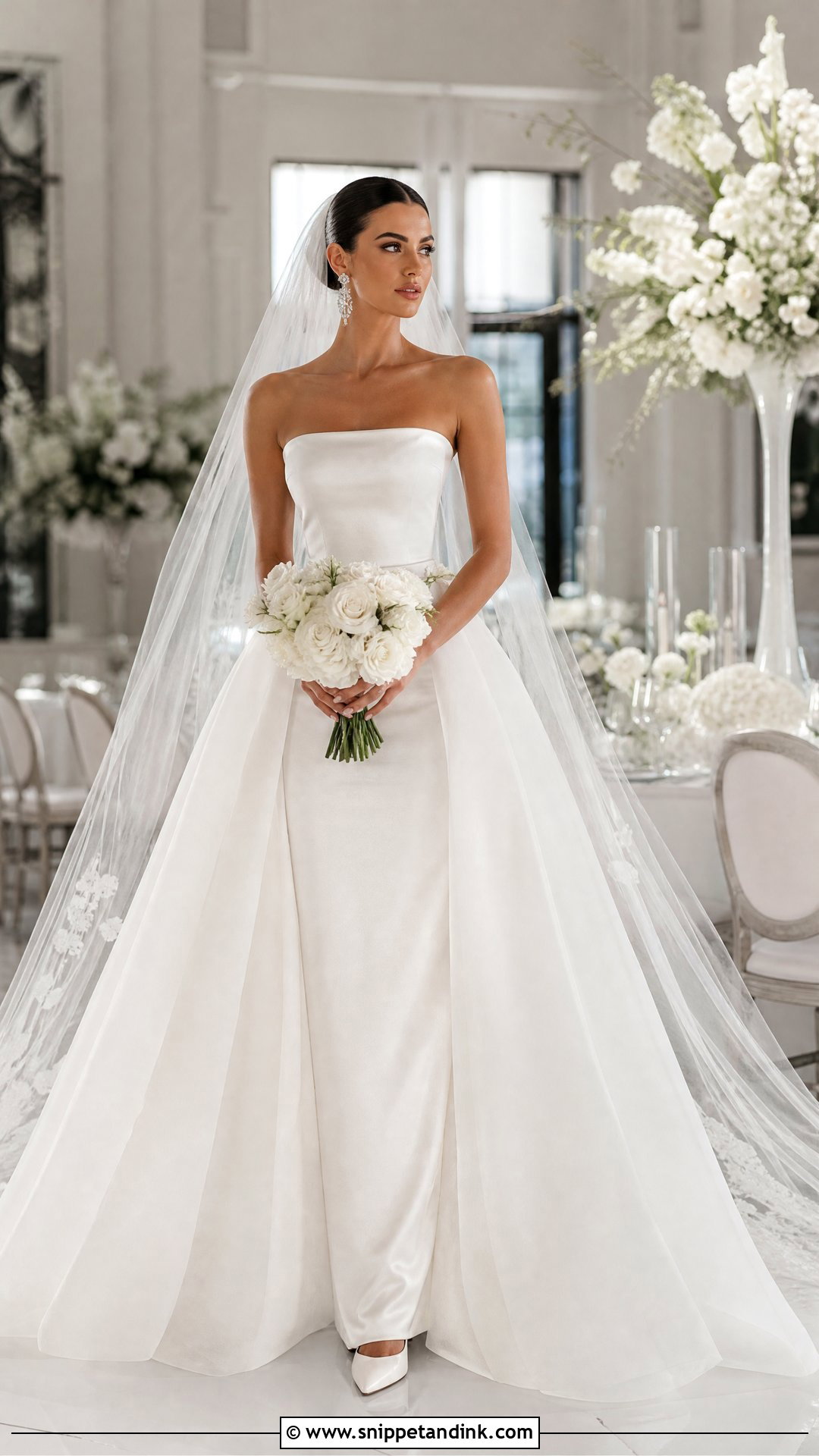 Detachable Overskirt Wedding Dress - Snippet and Ink - 20 The Wedding Dress Ideas