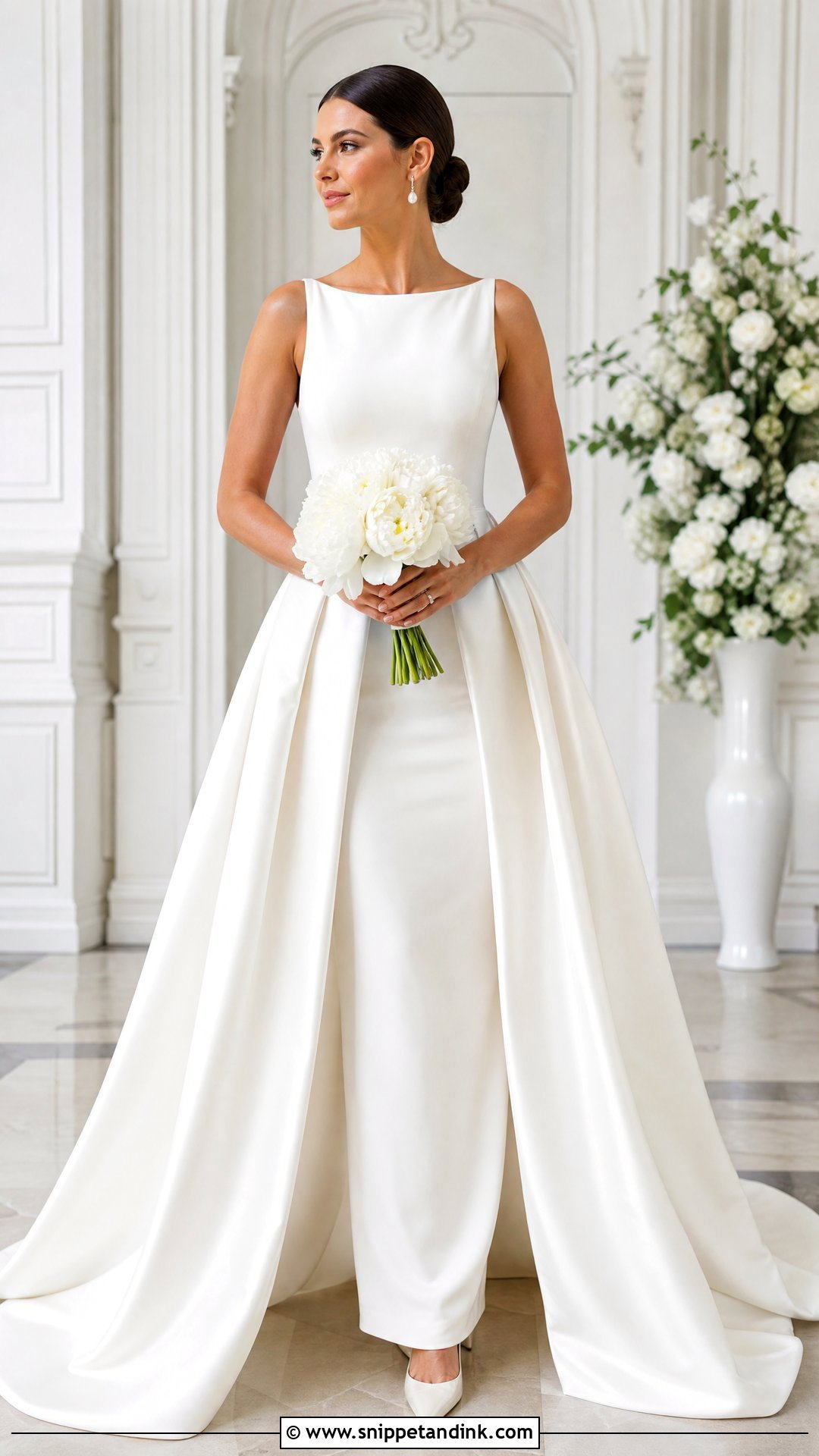 Detachable Overskirt Wedding Dress - Snippet and Ink - 20 Transforming Wedding Dress Ideas