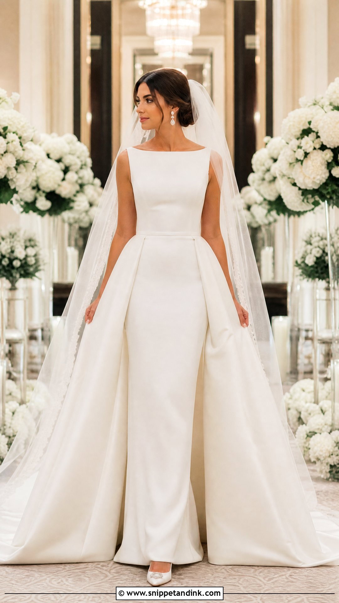 Detachable Overskirt Wedding Dress - Snippet and Ink - 20 Wedding Dress 2025 Bride Ideas