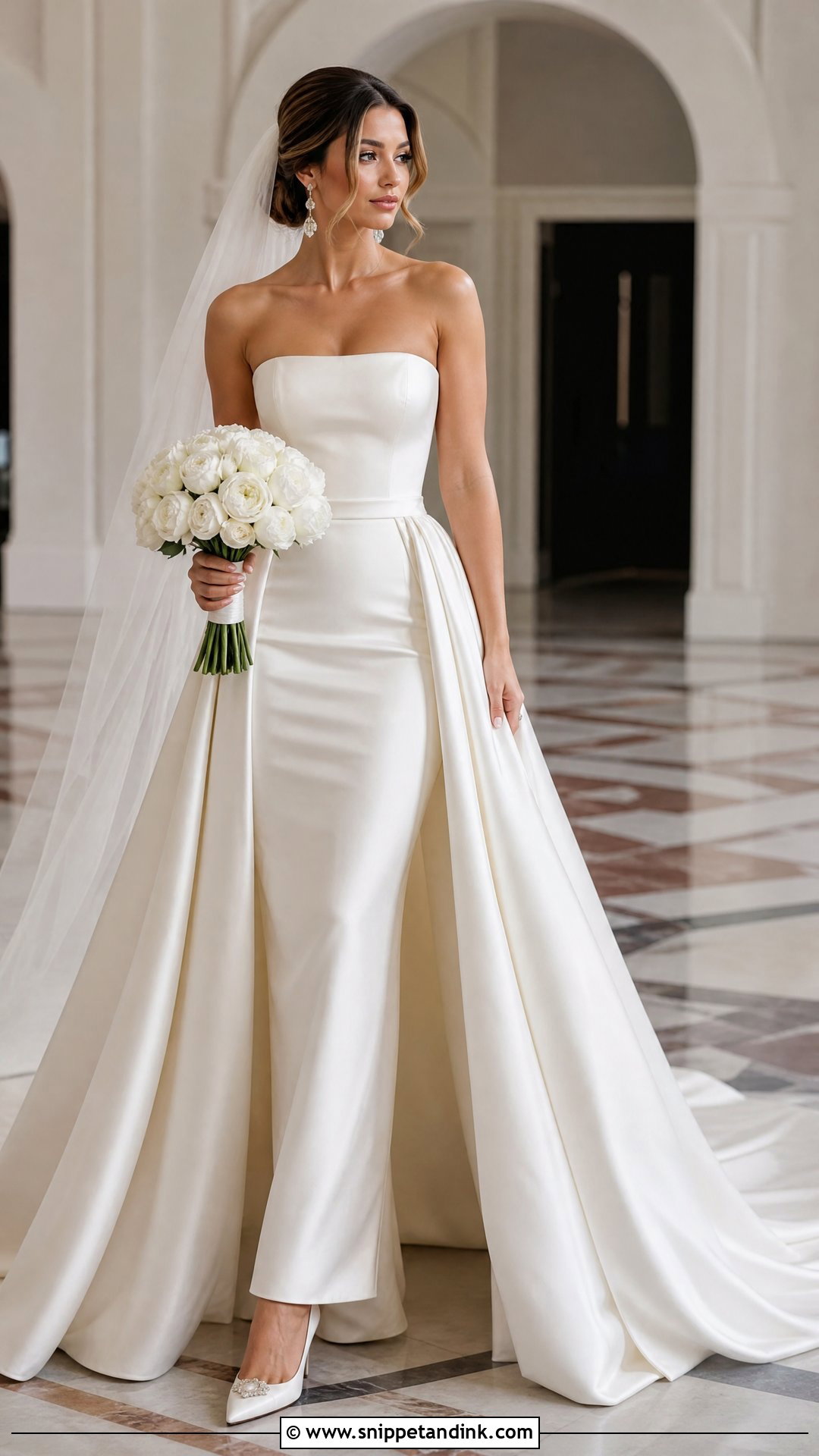 Detachable Overskirt Wedding Dress - Snippet and Ink - 20 Wedding Dress Gallery Ideas