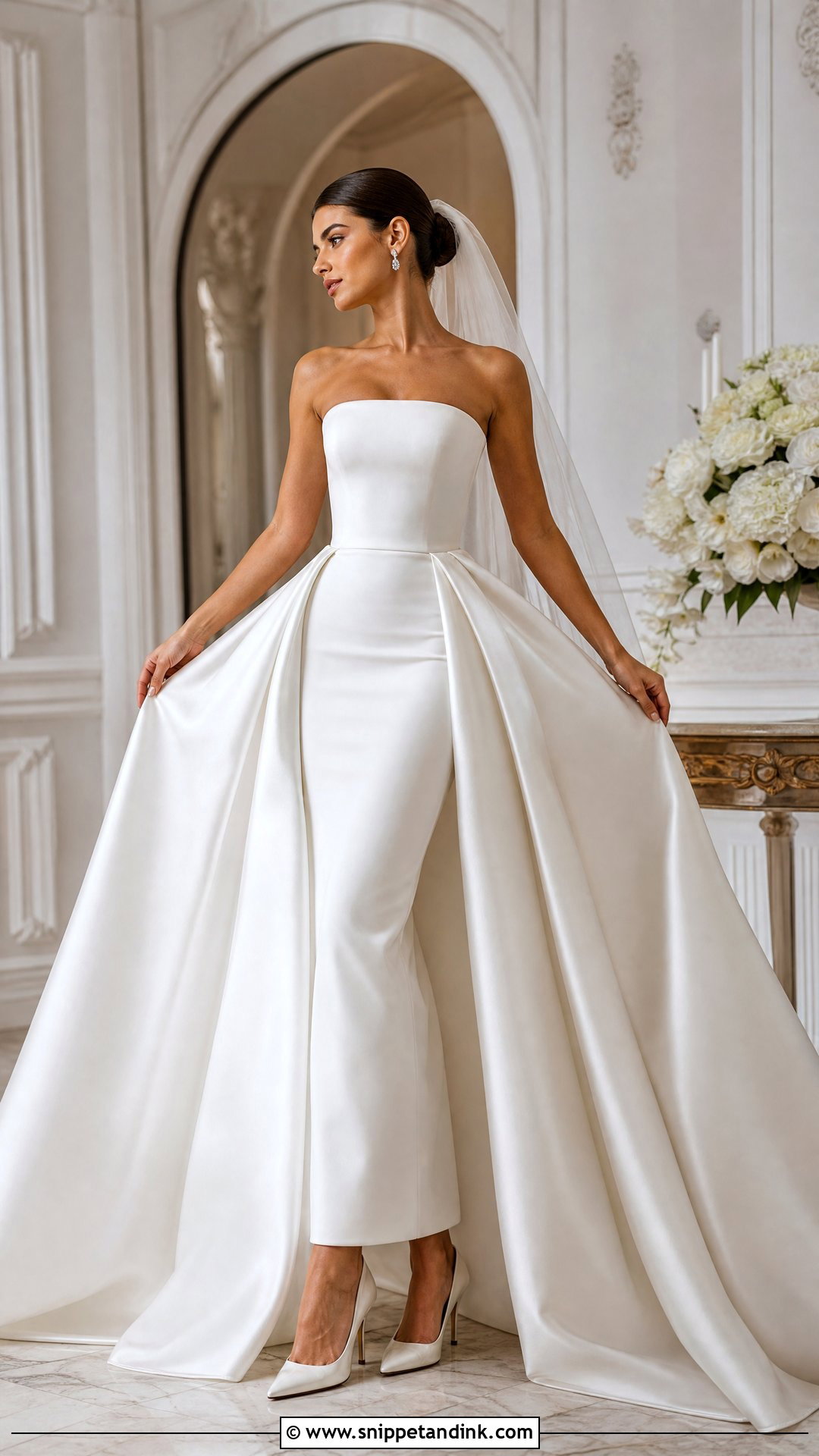 Detachable Overskirt Wedding Dress - Snippet and Ink - 20 Wedding Dresses Photos