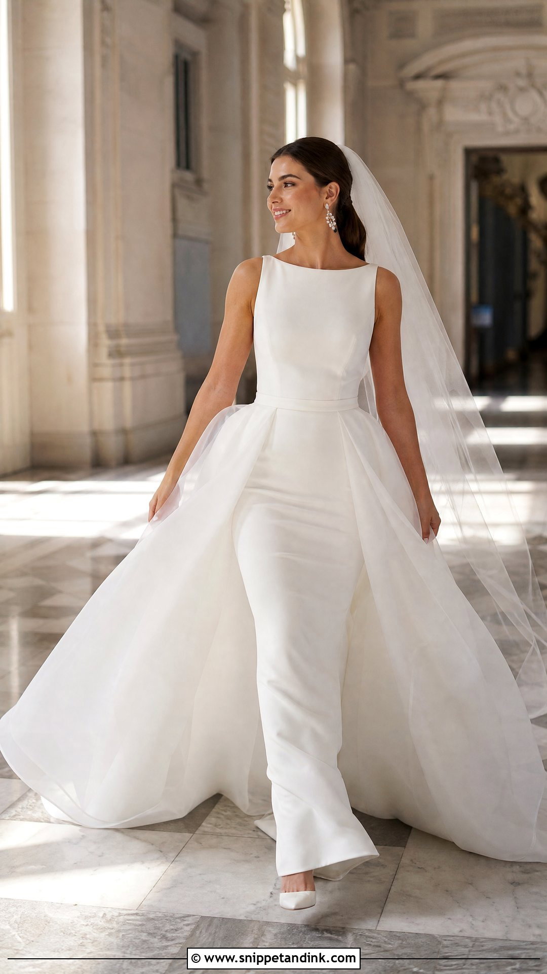 Detachable Overskirt Wedding Dress - Snippet and Ink - 20 Original Wedding Dress Ideas