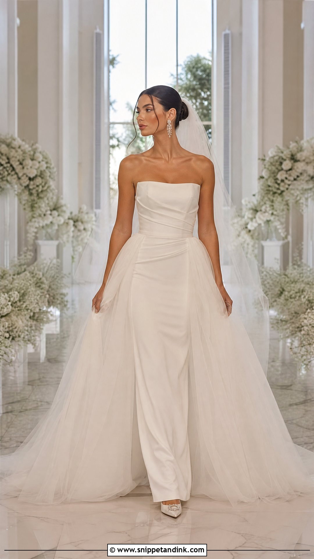 Detachable Overskirt Wedding Dress - Snippet and Ink - 20 Wona Concept Wedding Dress Ideas