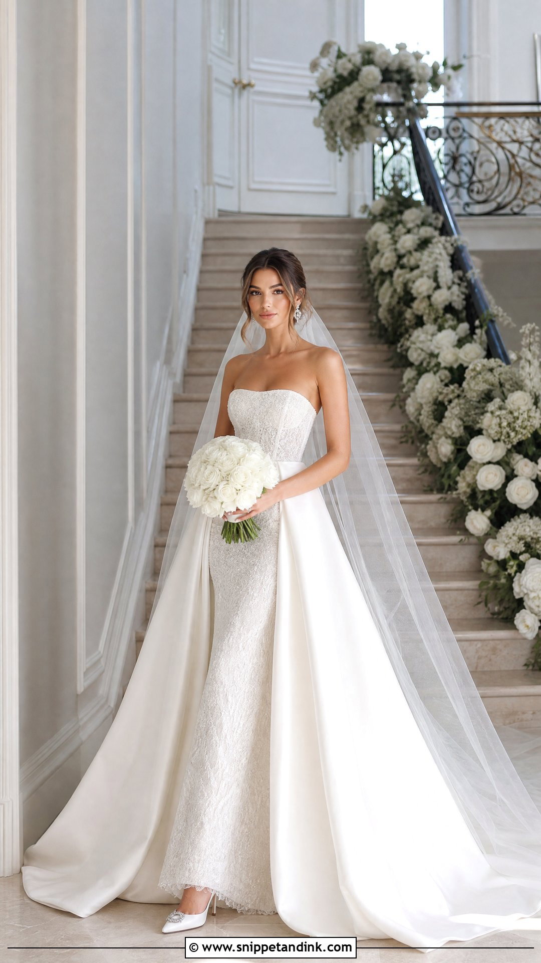 Detachable Overskirt Wedding Dress Photoshoot - Snippet and Ink - 20 Wedding Dresses Photoshoot