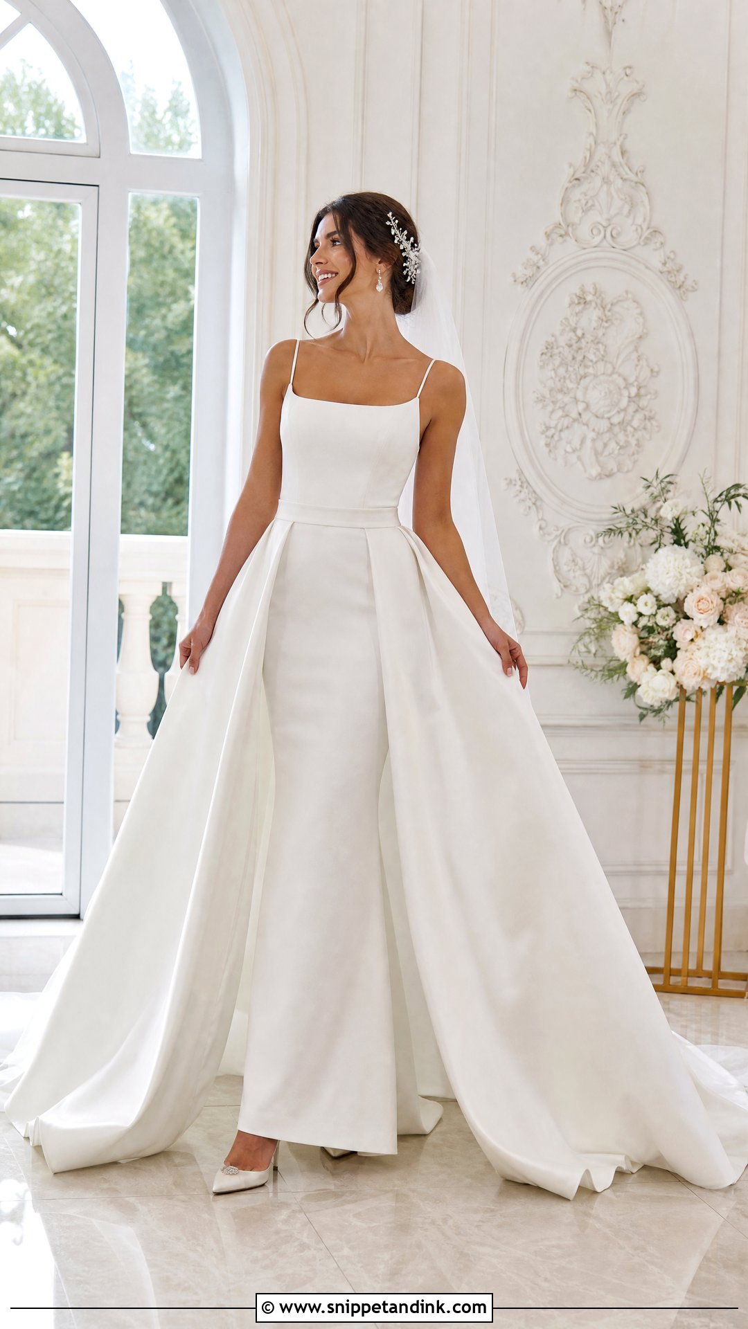 Detachable Overskirt Wedding Gown - Snippet and Ink - 20 Wedding Gown Designs Brides