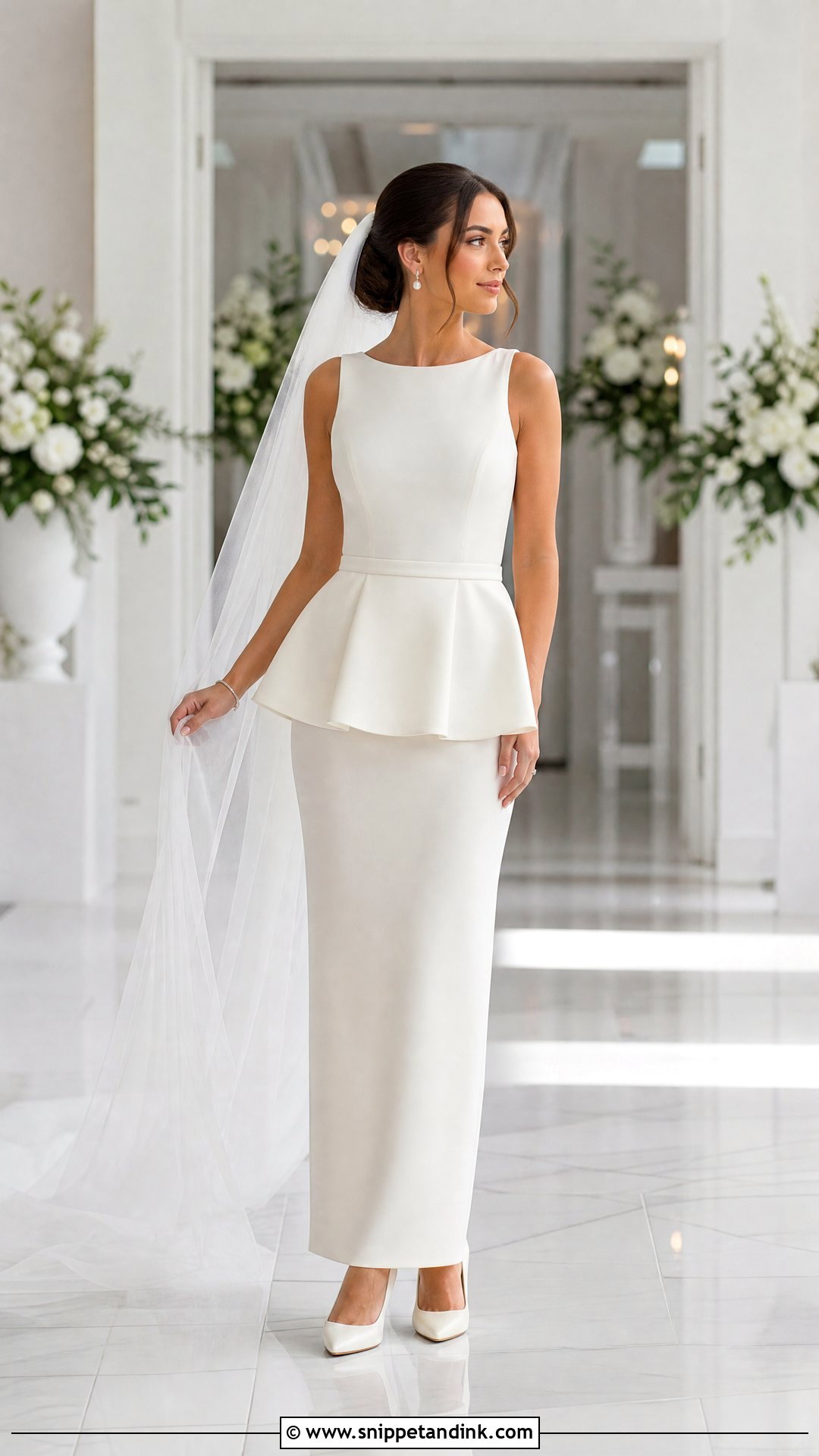Detachable Peplum Wedding Dress - Snippet and Ink - 20 Peplum Wedding Dress Ideas