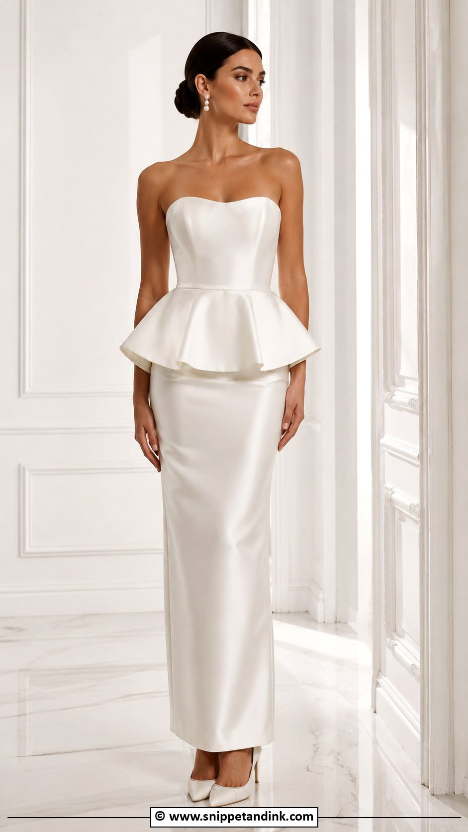 Detachable Peplum Wedding Dress - Snippet and Ink - 30 Detachable Wedding Dress Ideas