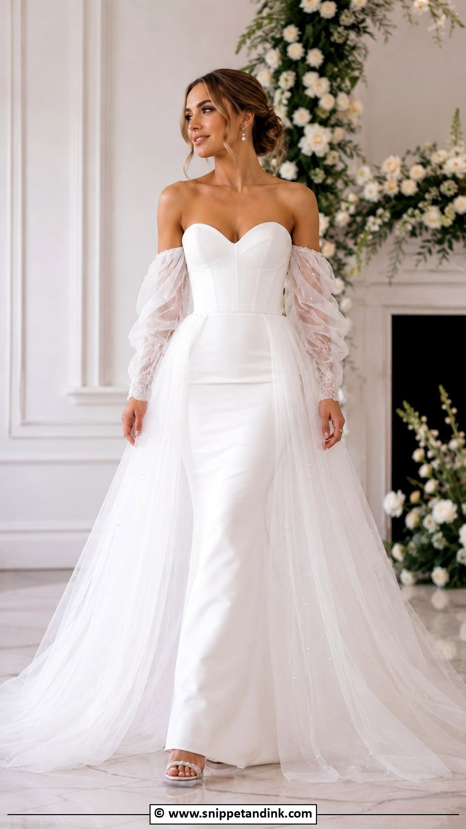 Detachable Reception Wedding Dress - Snippet and Ink - 30 Detachable Wedding Dress Ideas