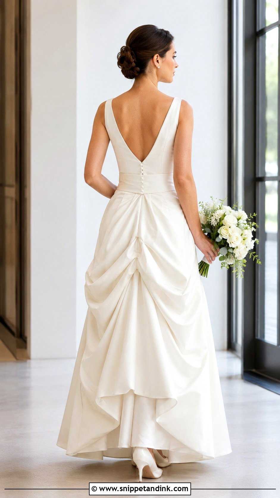Detachable Sash Wedding Dress Bustle - Snippet and Ink - 20 DIY Wedding Dress Bustle Ideas
