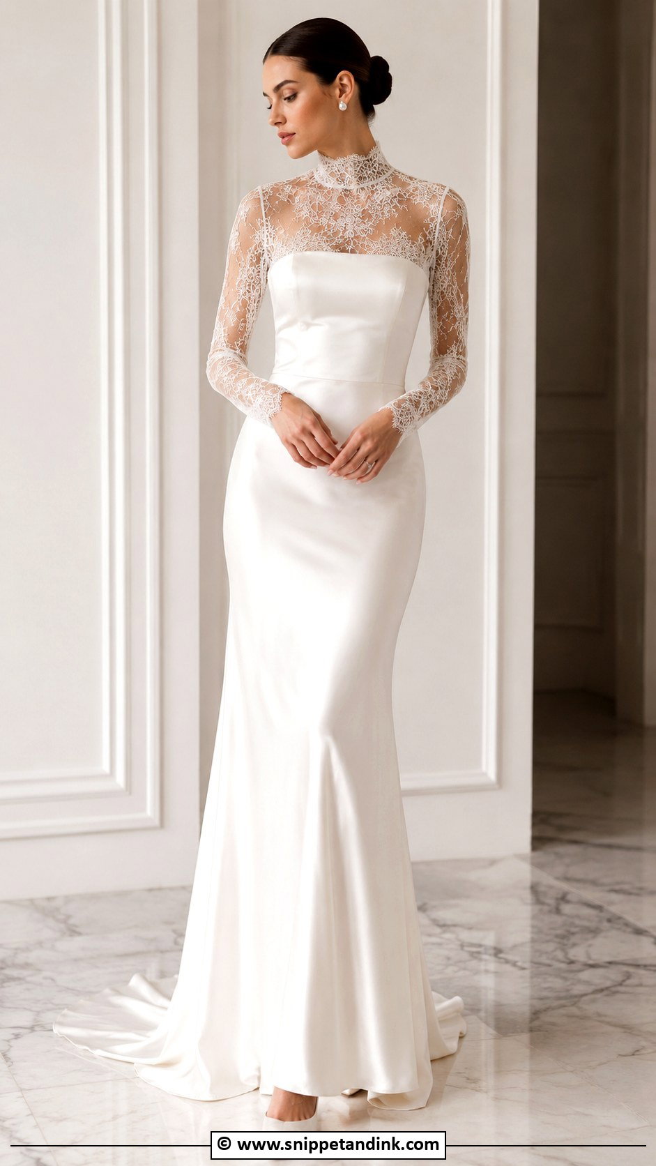 Detachable Sheer Top Wedding Dress - Snippet and Ink - 30 Detachable Wedding Dress Ideas