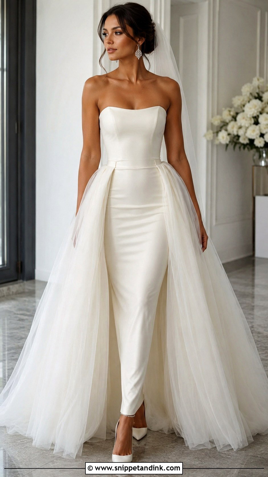 Detachable Skirt Bride Dress - Snippet and Ink - 25 Bride Dress Aesthetic Ideas