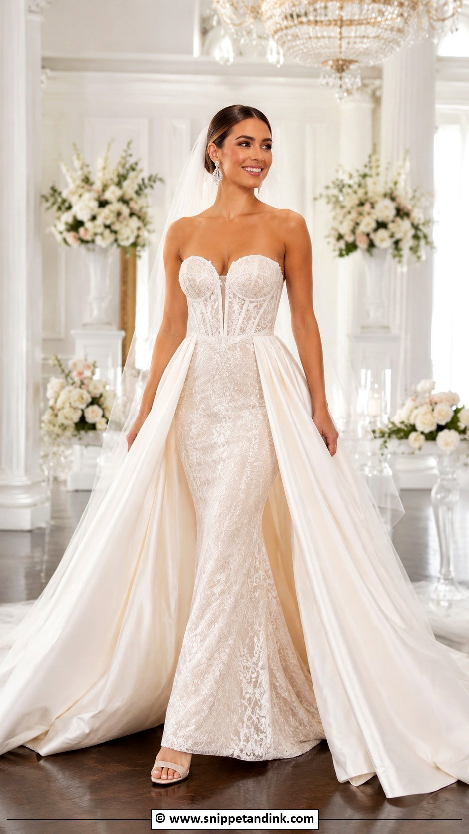 Detachable Skirt Wedding Dress - Snippet and Ink - 30 Marriage Dress Ideas