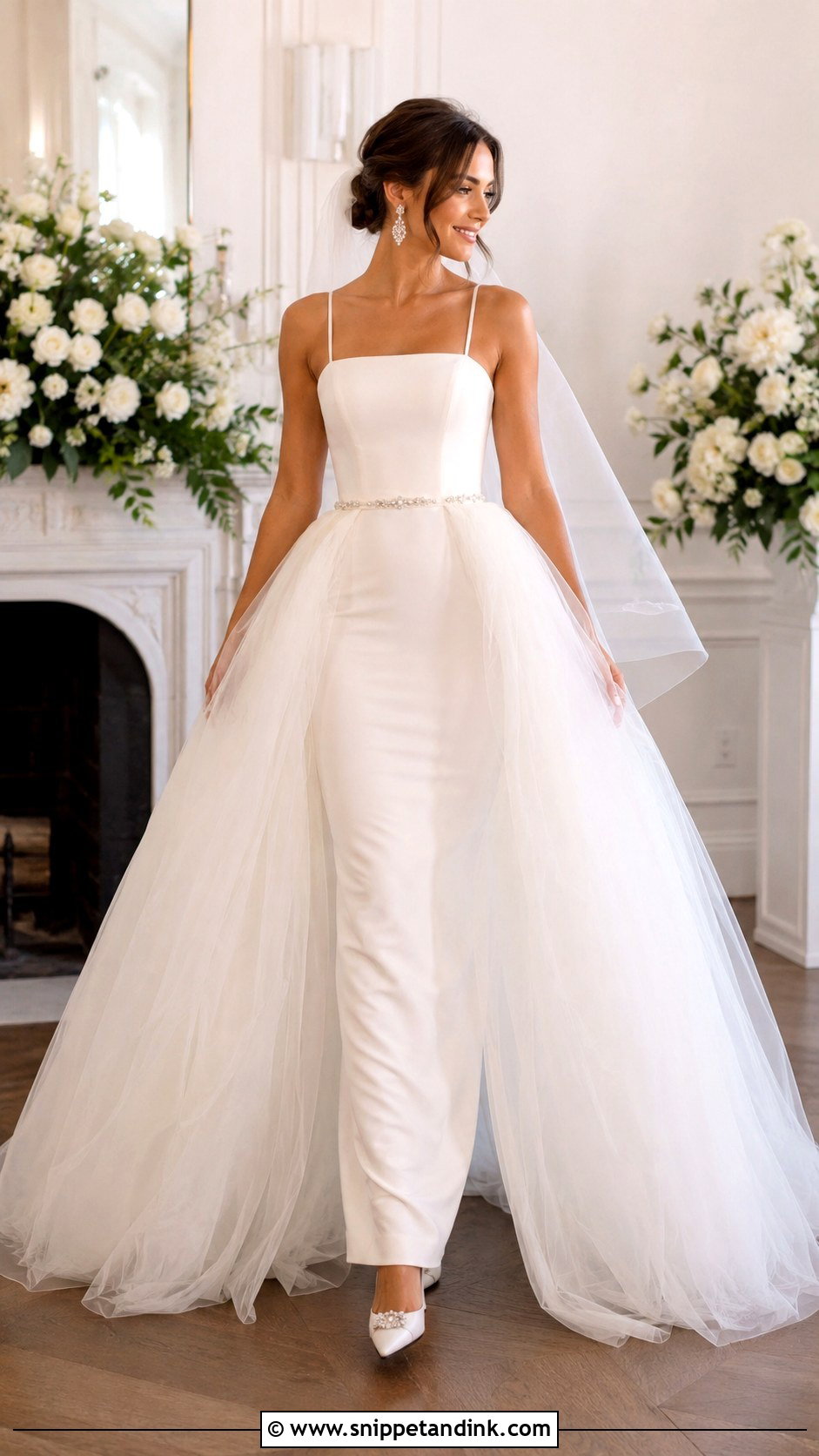 Detachable Skirt Wedding Dress - Snippet and Ink - 25 Women Wedding Dress Ideas