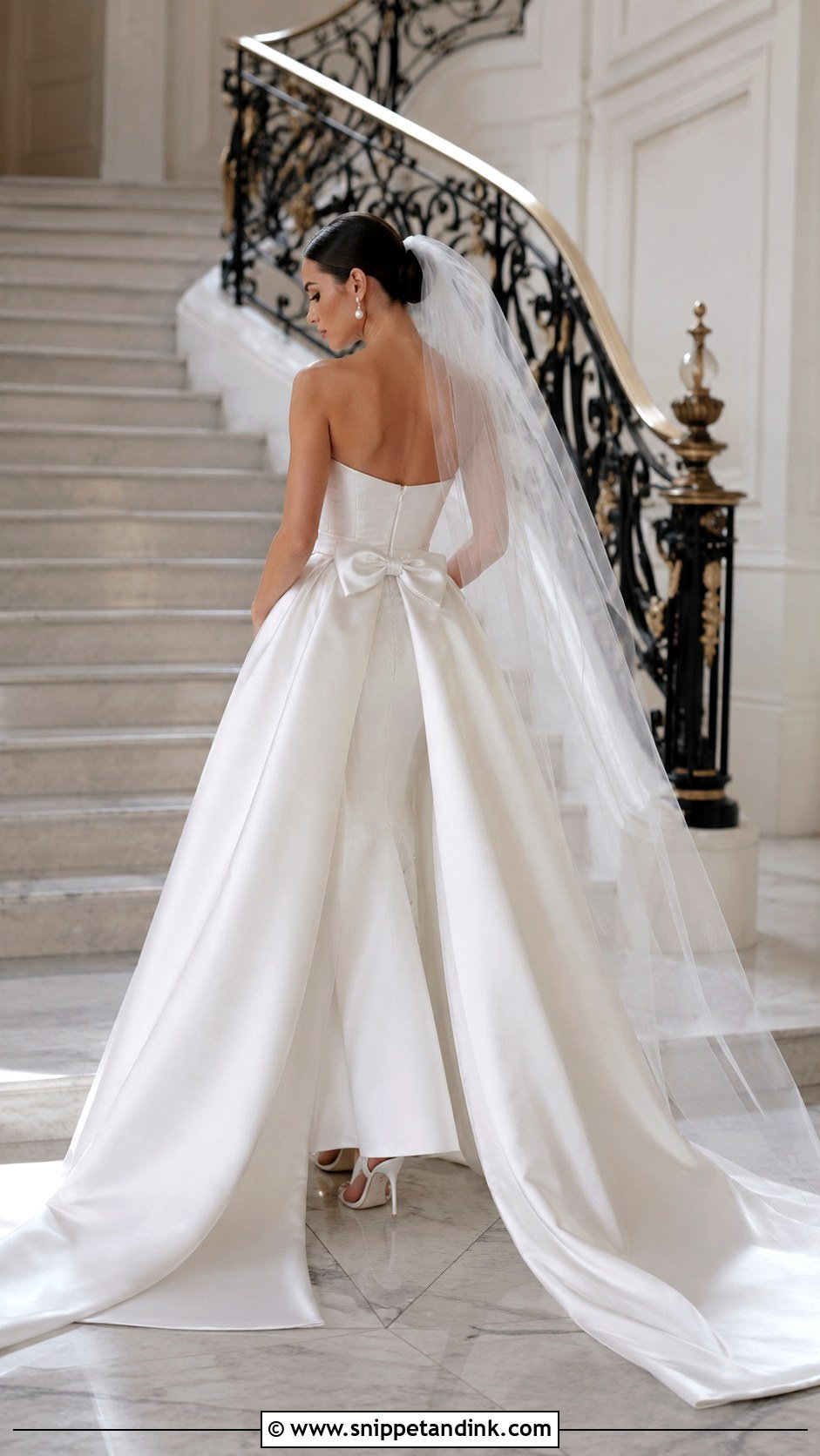 Detachable Skirt Wedding Dress With Bow - Snippet and Ink - 20 Detachable Skirt Wedding Dresses