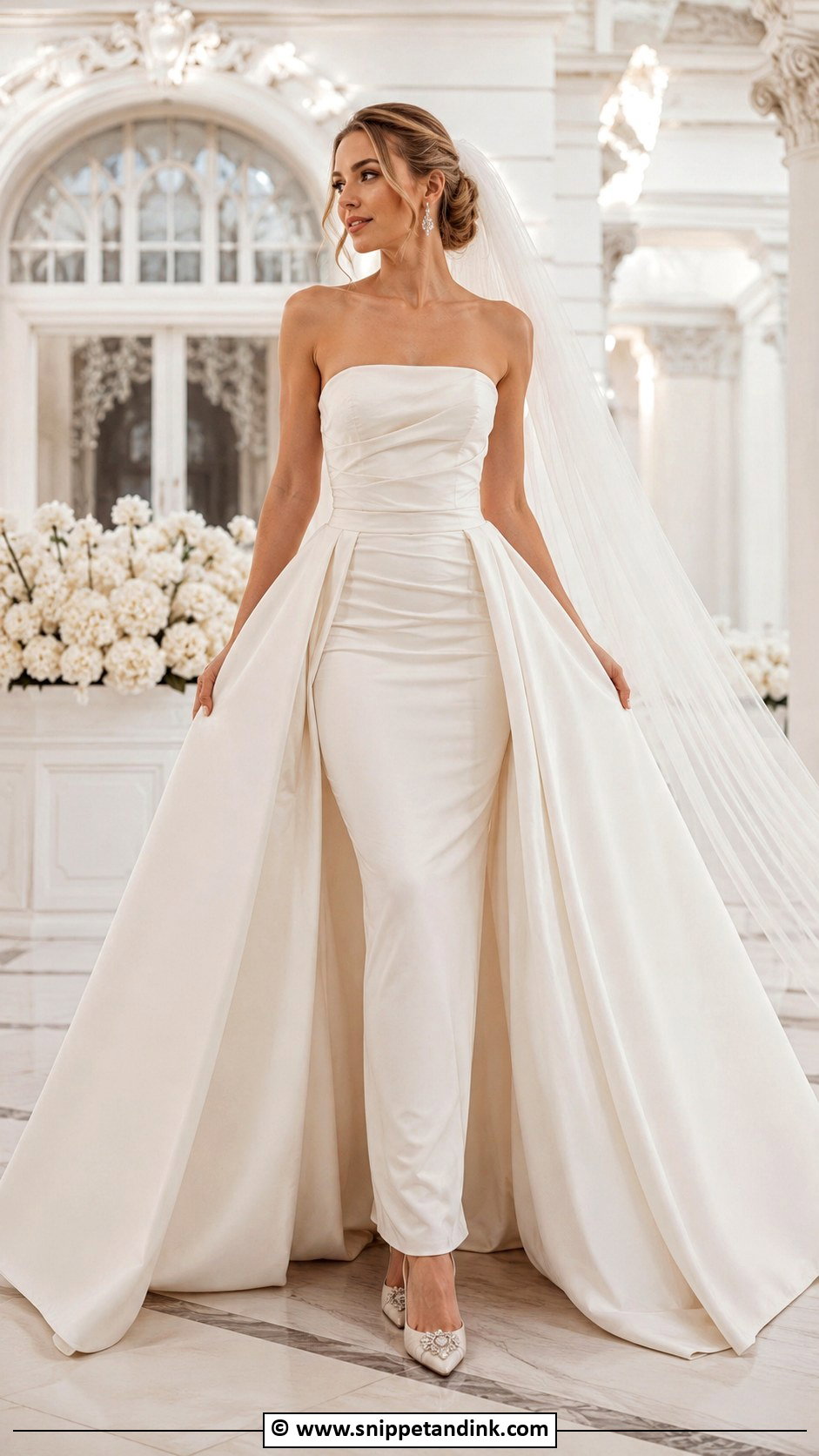 Detachable Skirt Wedding Dress - Snippet and Ink - 30 Dream Wedding Ideas Dresses