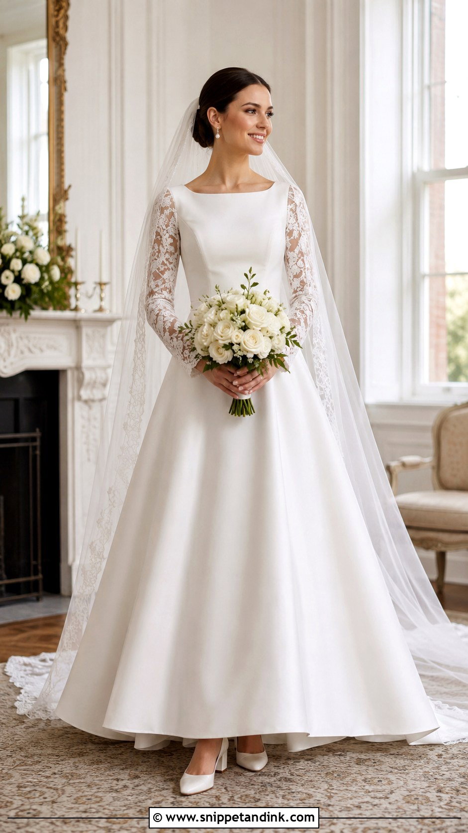 Detachable Sleeve A Line Wedding Dress - Snippet and Ink - 20 Modest a Line Wedding Dress Ideas
